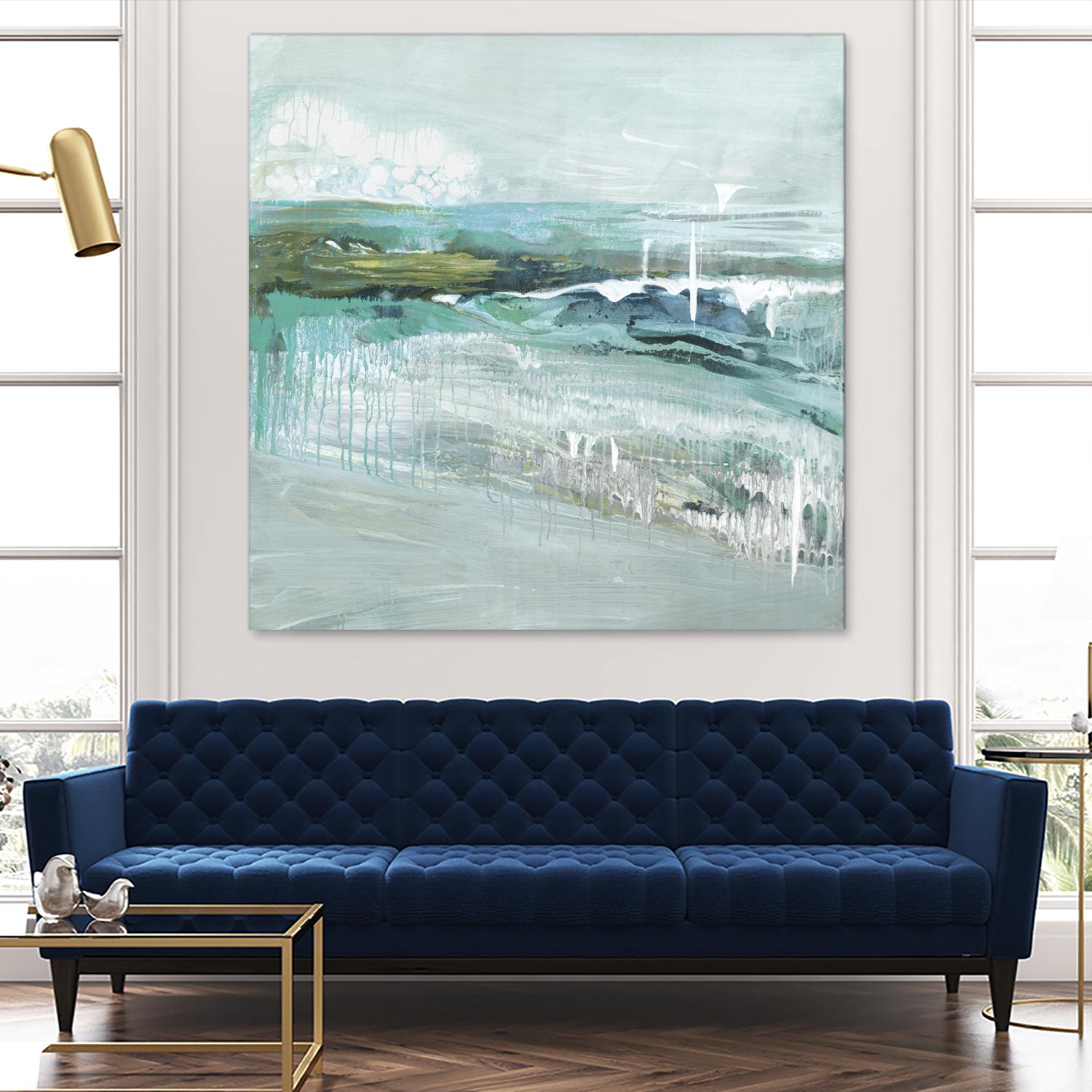 Beneath the Surface by Grace Rowman on GIANT ART - blue abstract