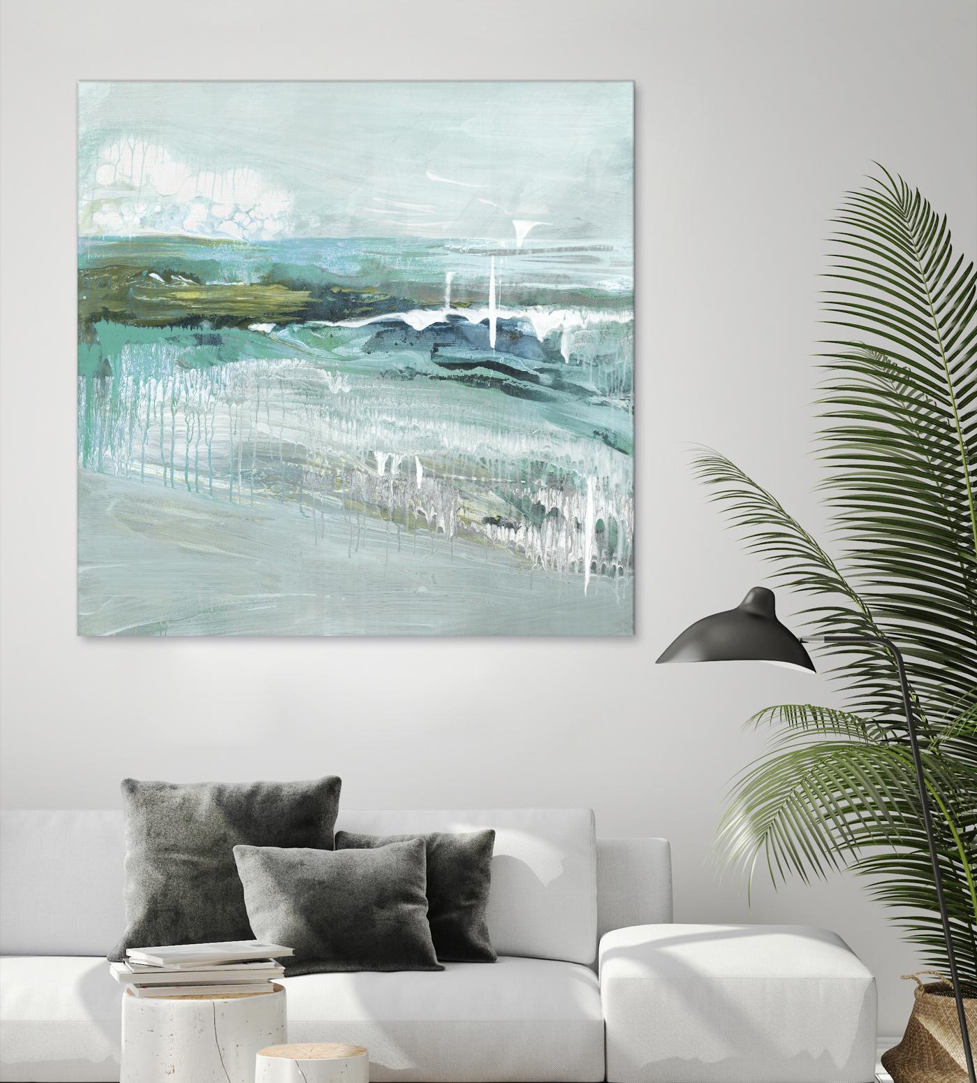 Beneath the Surface by Grace Rowman on GIANT ART - blue abstract