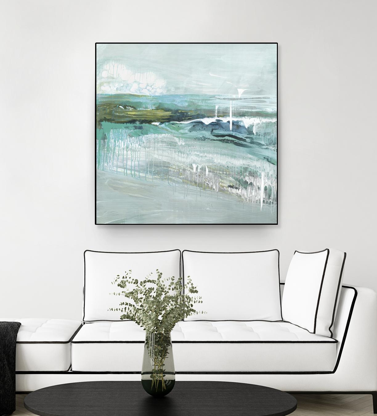 Beneath the Surface by Grace Rowman on GIANT ART - blue abstract