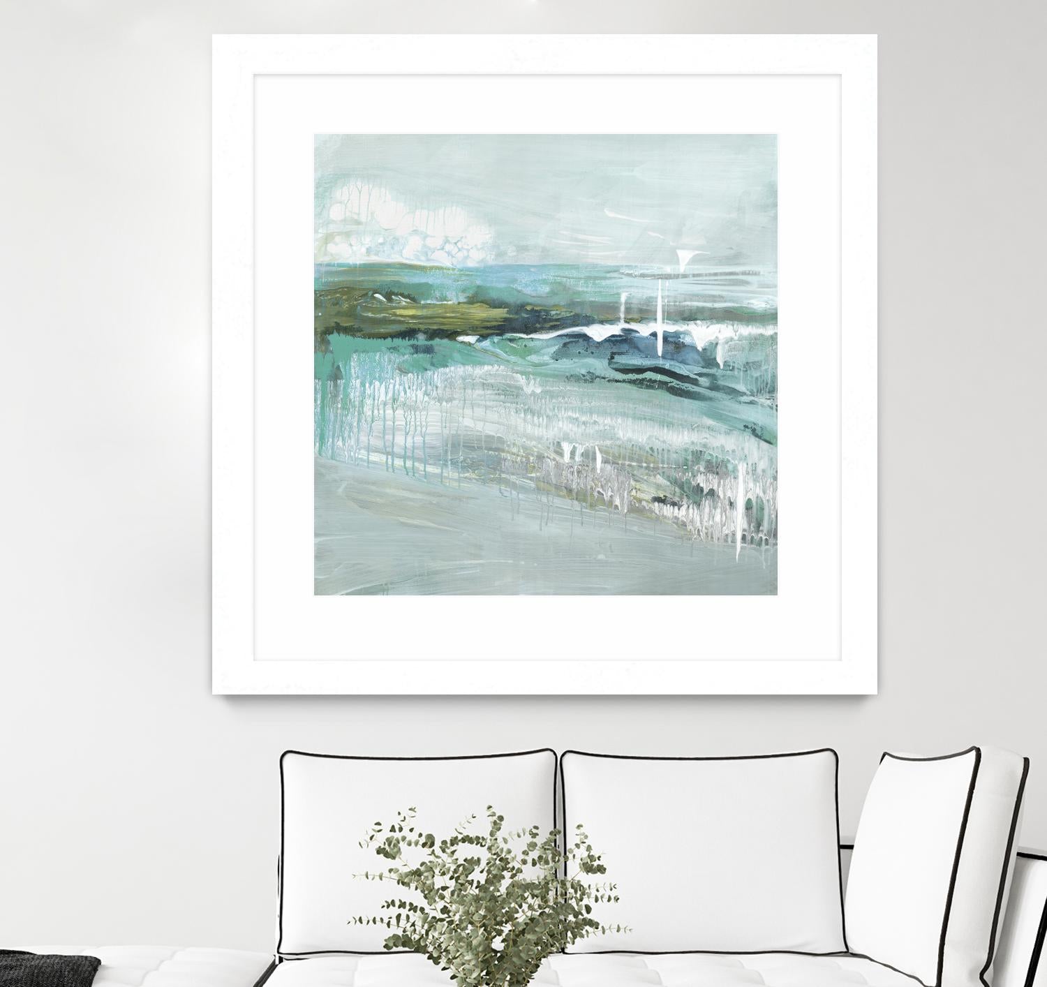 Beneath the Surface by Grace Rowman on GIANT ART - blue abstract