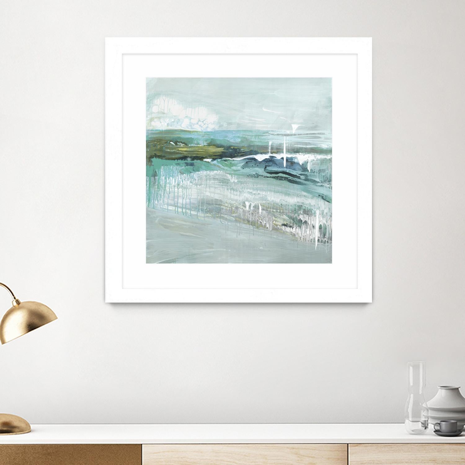 Beneath the Surface by Grace Rowman on GIANT ART - blue abstract