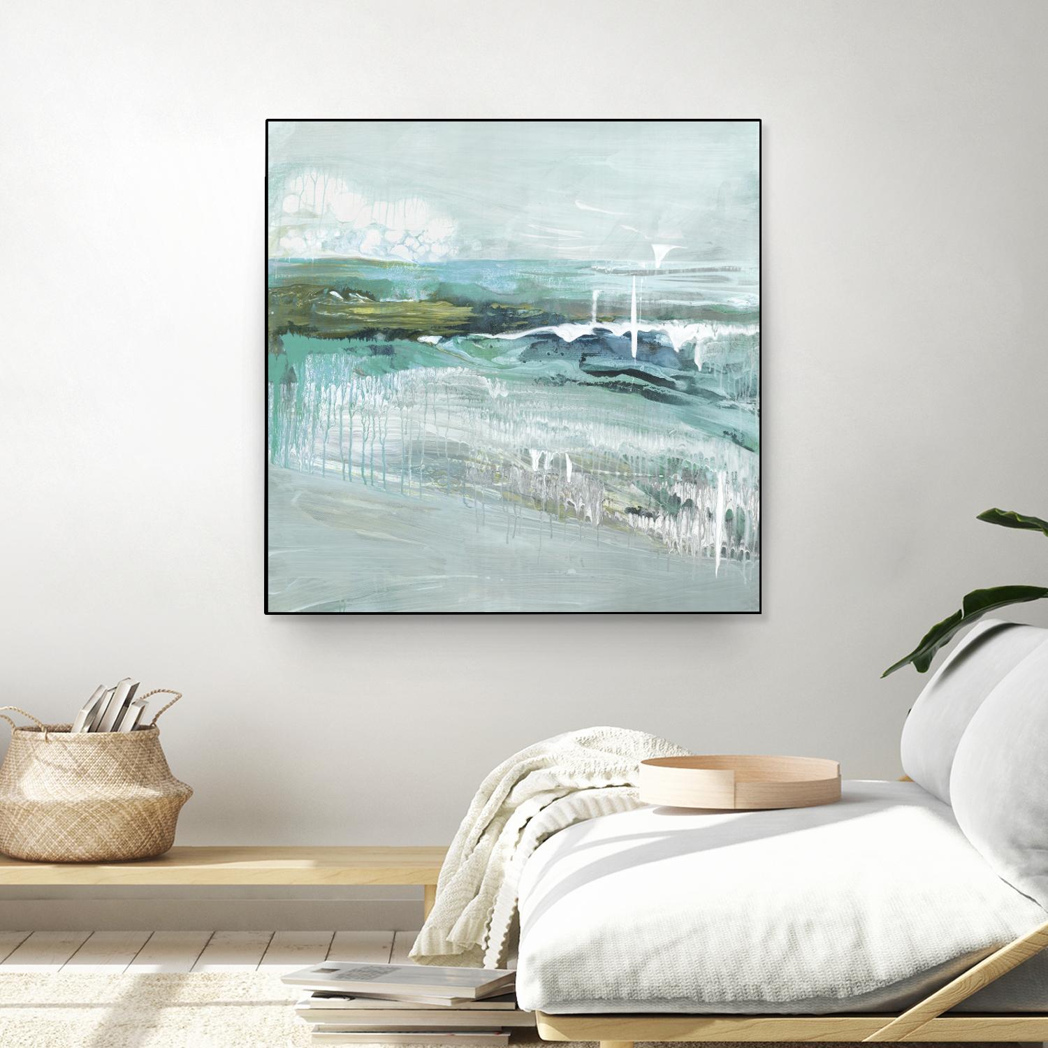 Beneath the Surface by Grace Rowman on GIANT ART - blue abstract