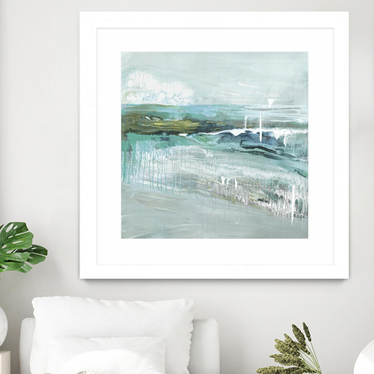 Beneath the Surface by Grace Rowman on GIANT ART - blue abstract