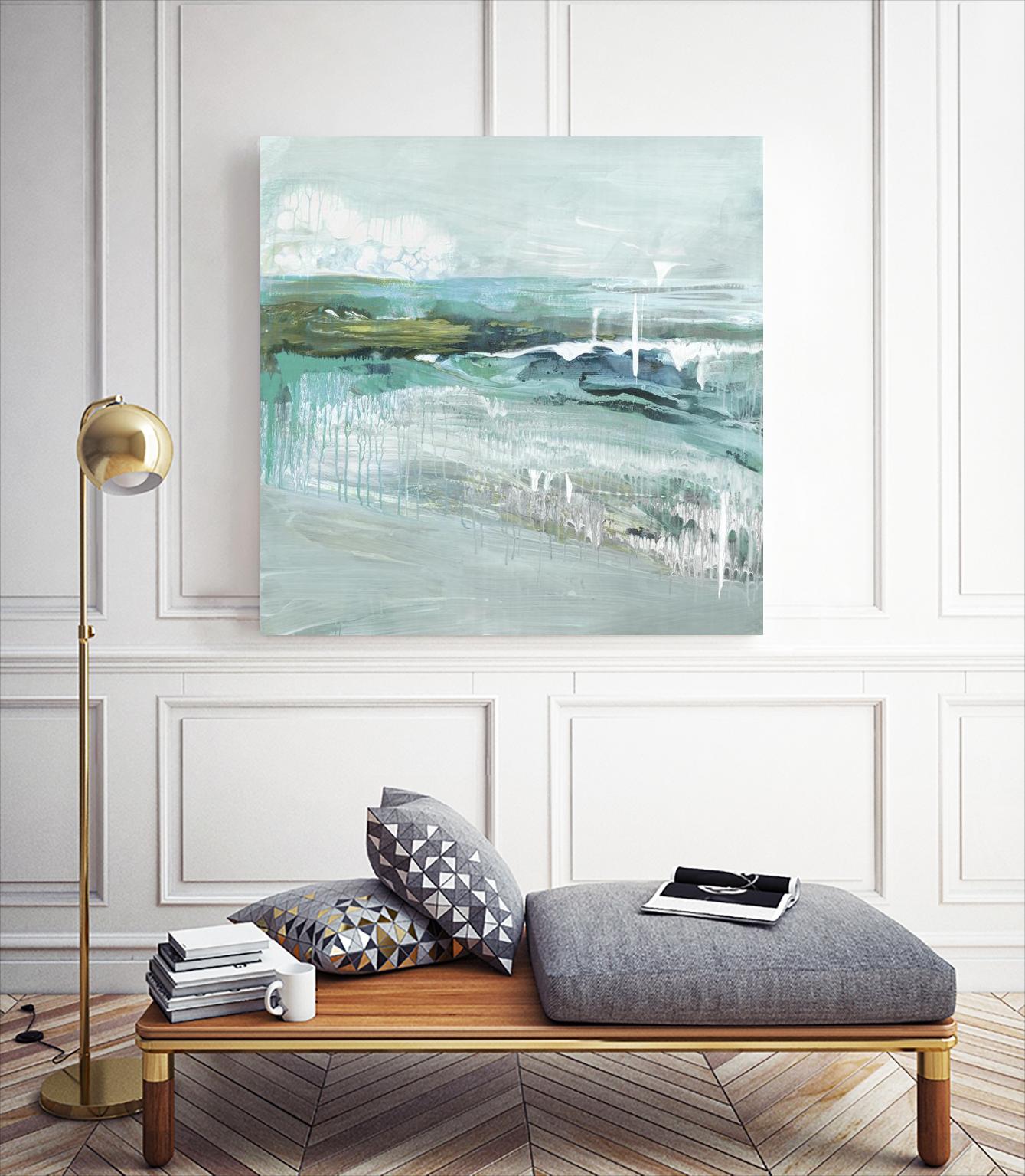 Beneath the Surface by Grace Rowman on GIANT ART - blue abstract