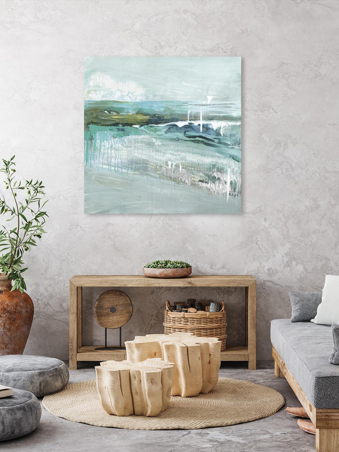 Beneath the Surface by Grace Rowman on GIANT ART - blue abstract