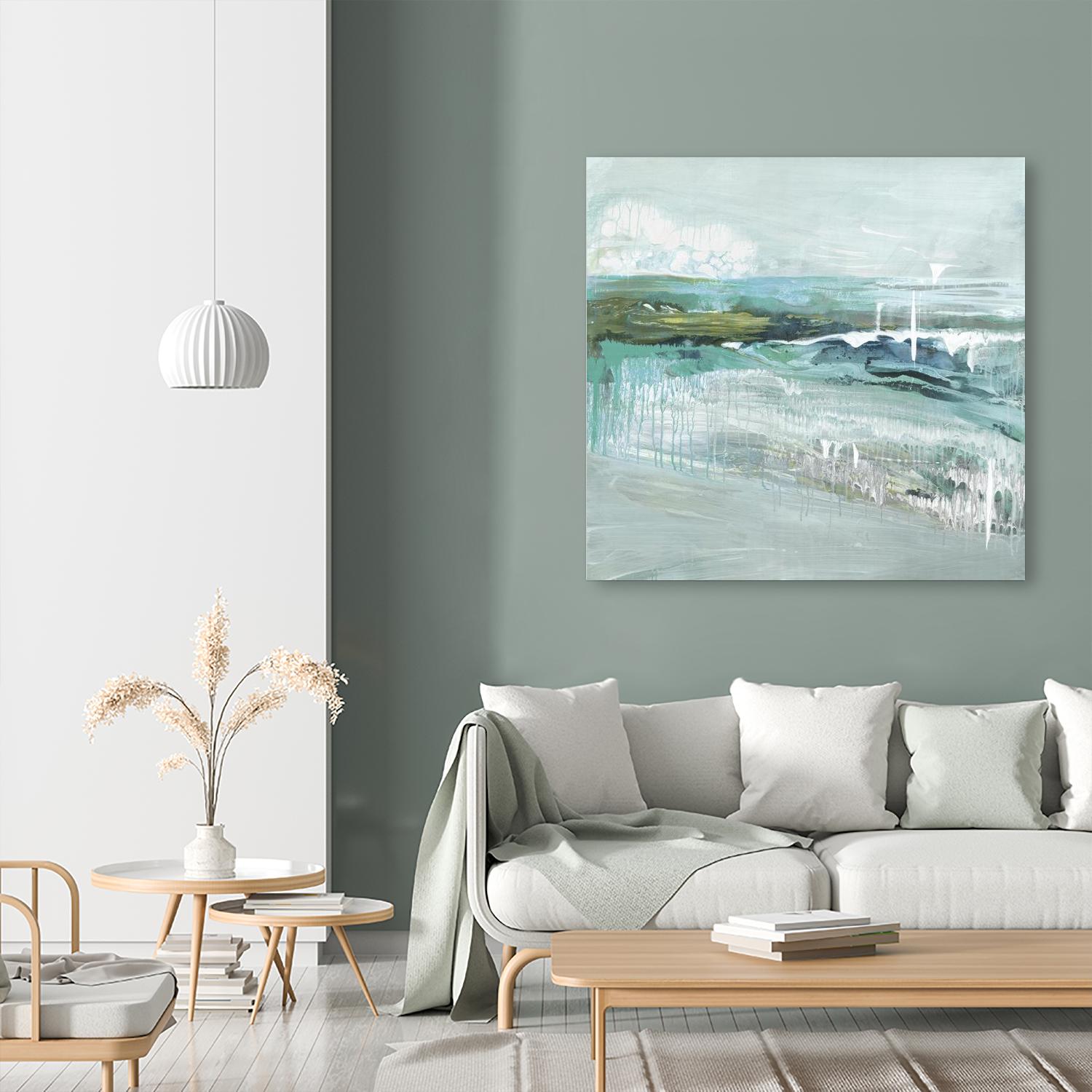 Beneath the Surface by Grace Rowman on GIANT ART - blue abstract