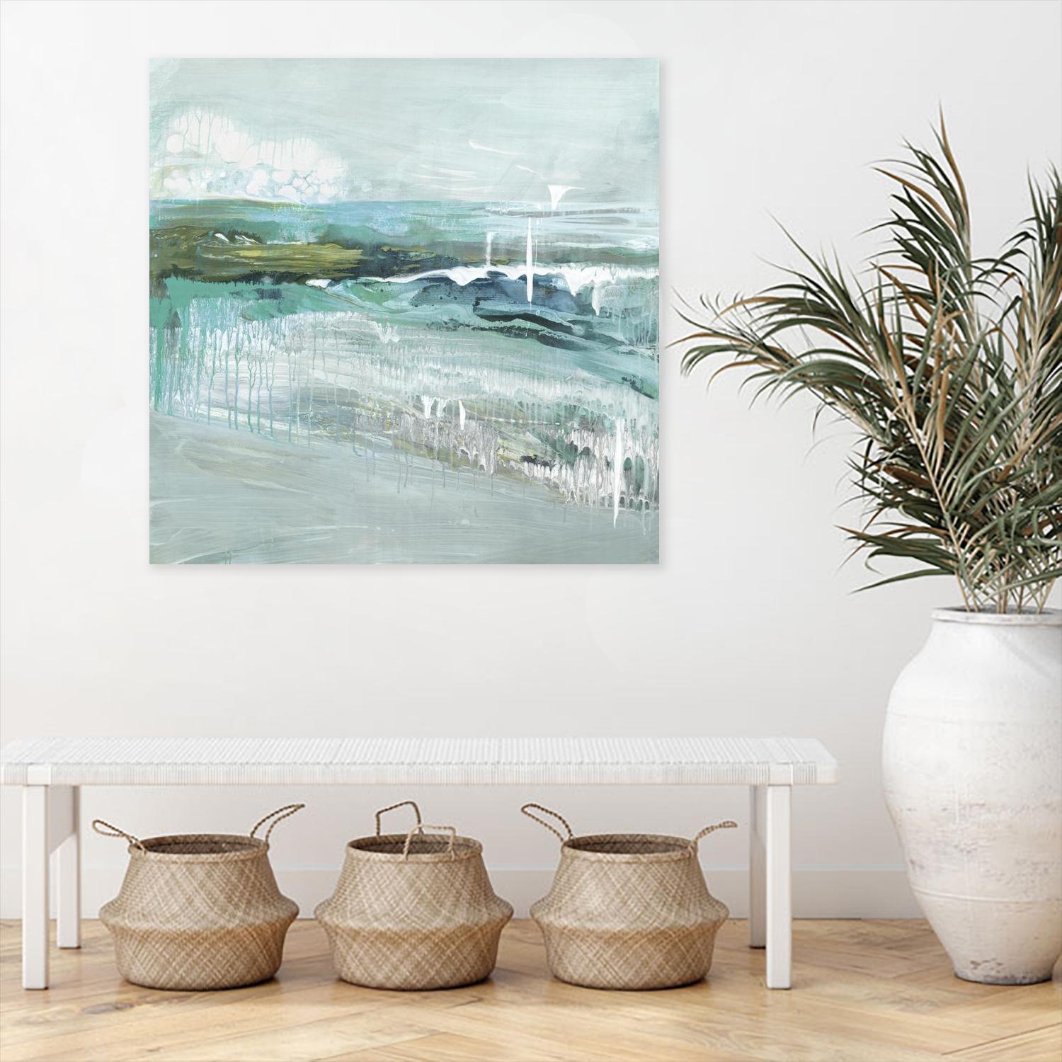 Beneath the Surface by Grace Rowman on GIANT ART - blue abstract