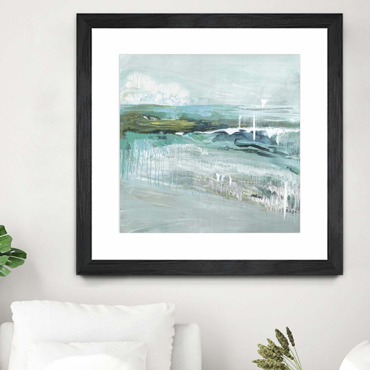 Beneath the Surface by Grace Rowman on GIANT ART - blue abstract