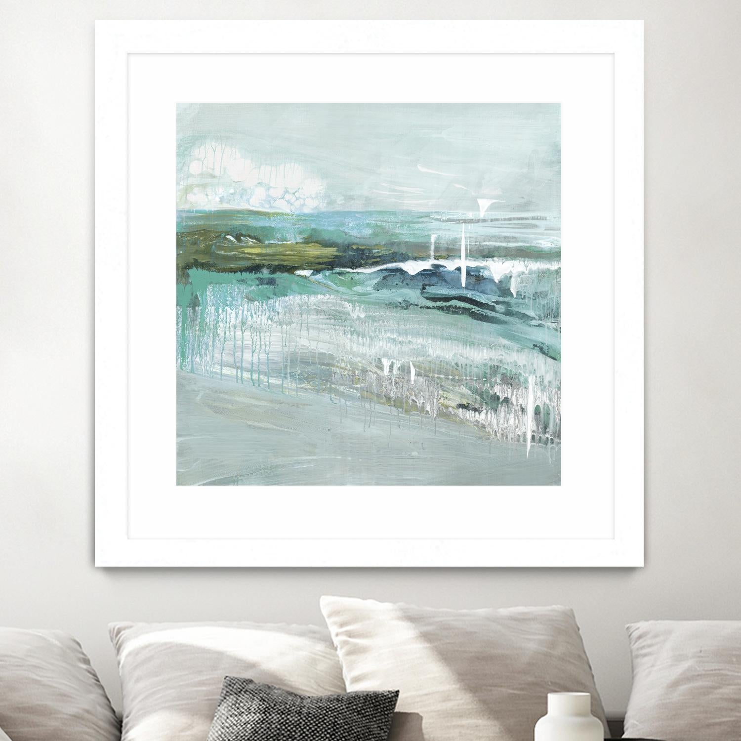 Beneath the Surface by Grace Rowman on GIANT ART - blue abstract