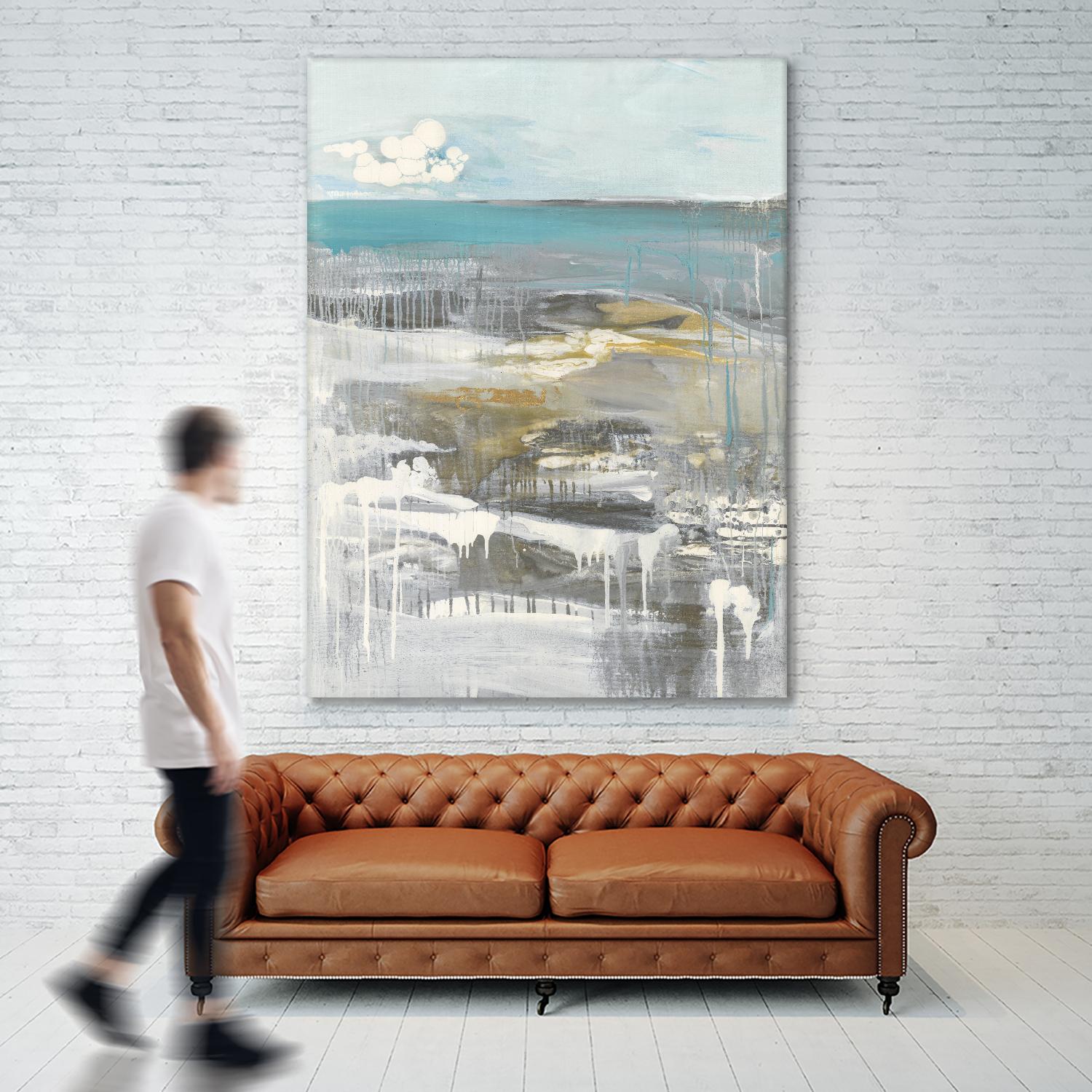 Ocean I by Grace Rowman on GIANT ART - grey abstract