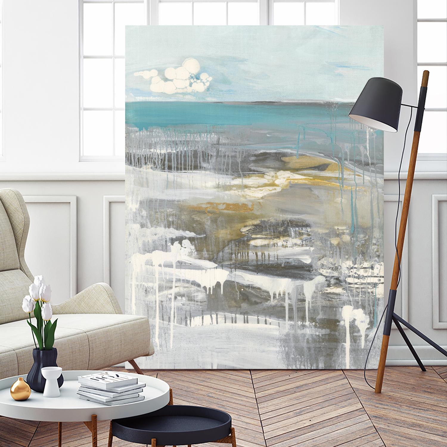 Ocean I by Grace Rowman on GIANT ART - grey abstract