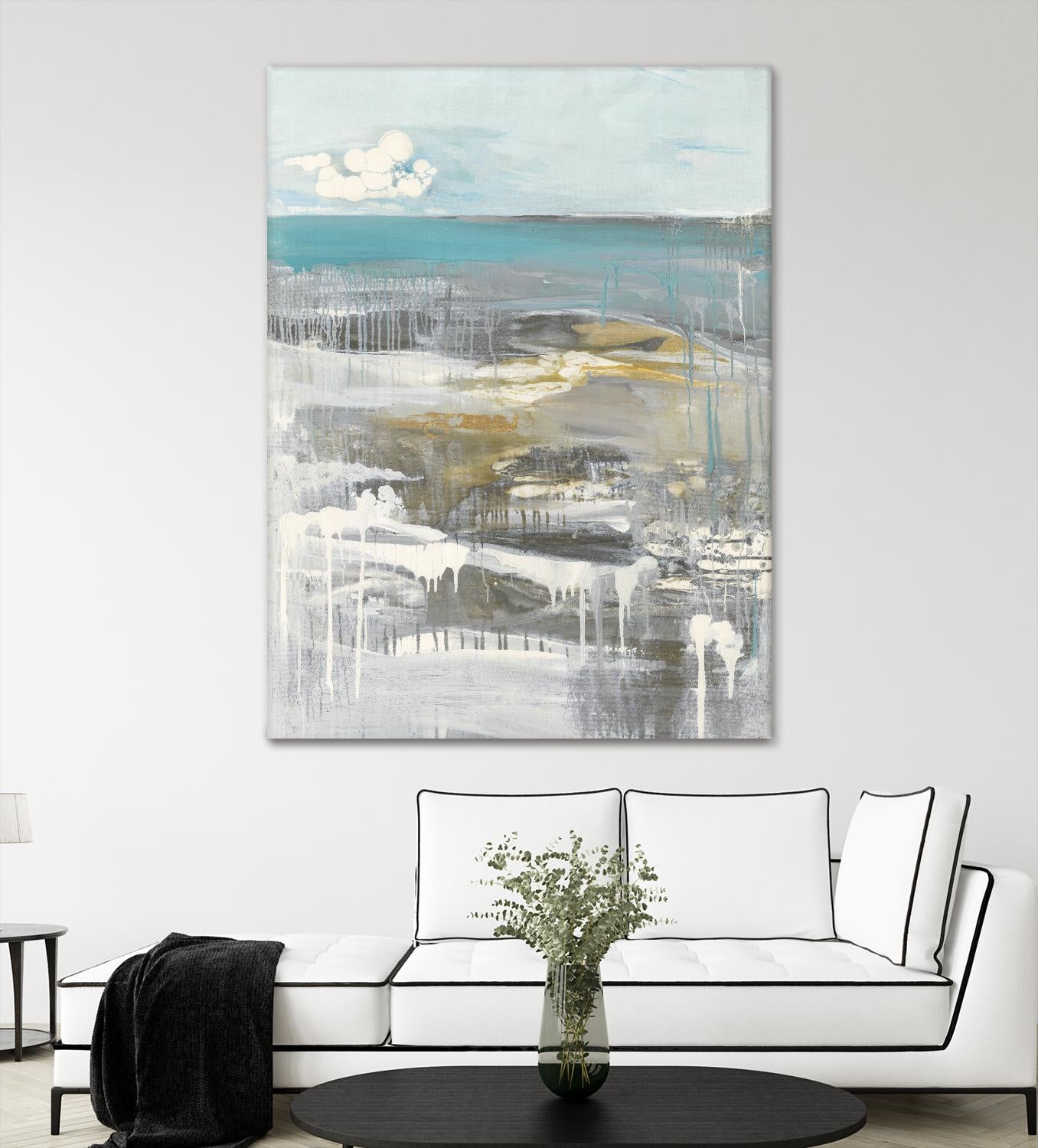 Ocean I by Grace Rowman on GIANT ART - grey abstract