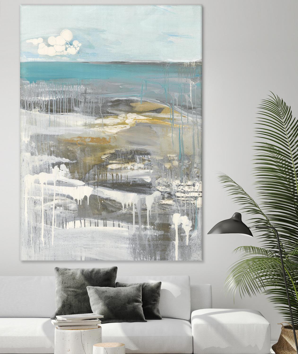 Ocean I by Grace Rowman on GIANT ART - grey abstract