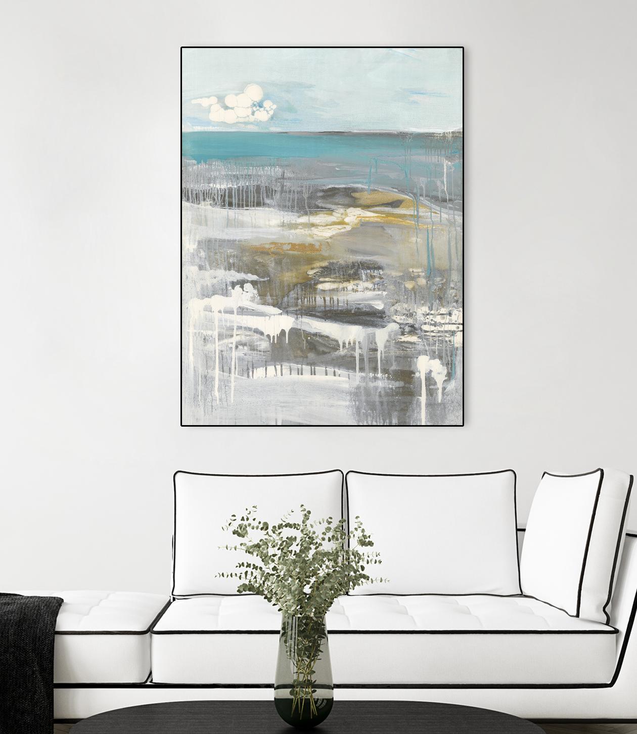 Ocean I by Grace Rowman on GIANT ART - grey abstract
