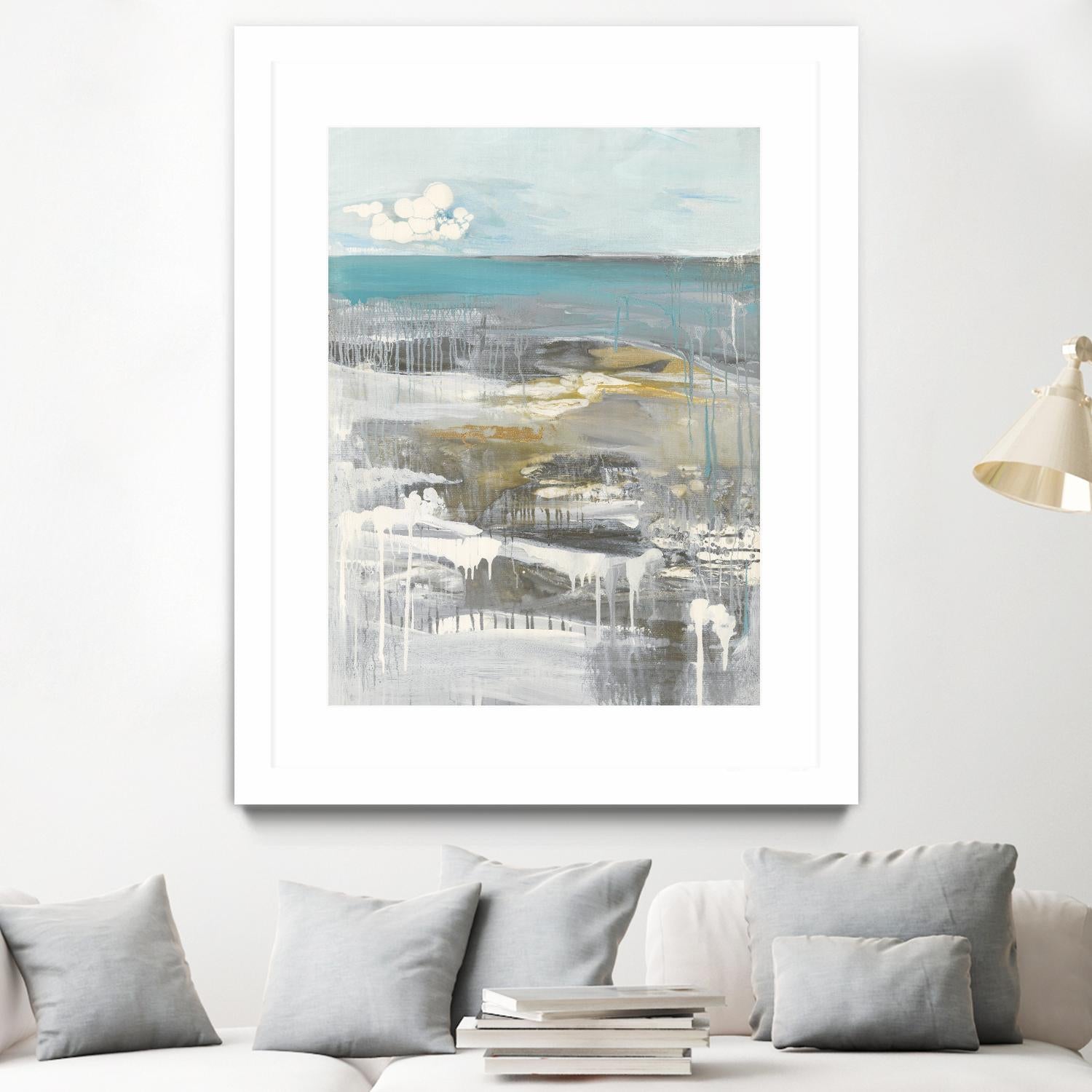 Ocean I by Grace Rowman on GIANT ART - grey abstract