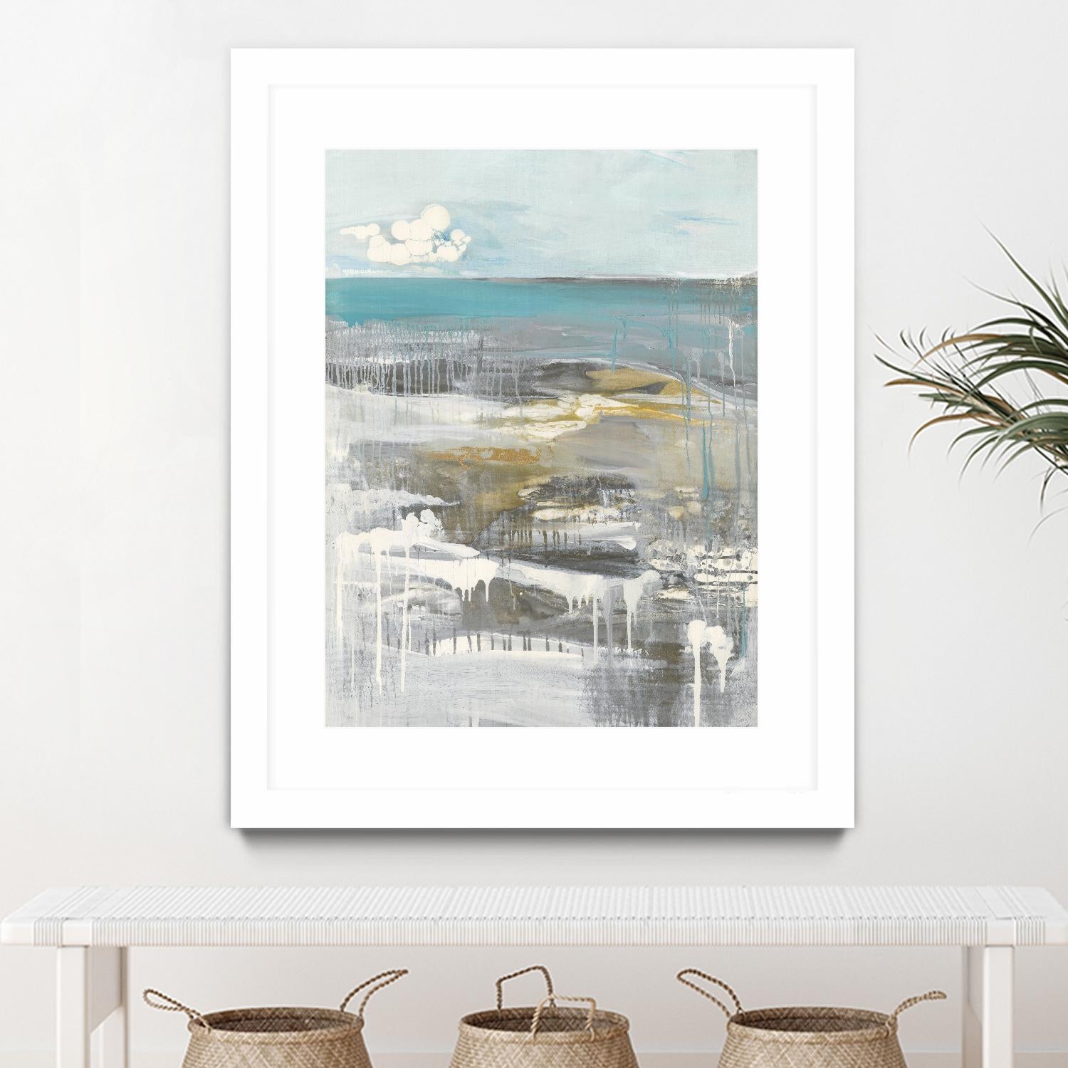 Ocean I by Grace Rowman on GIANT ART - grey abstract
