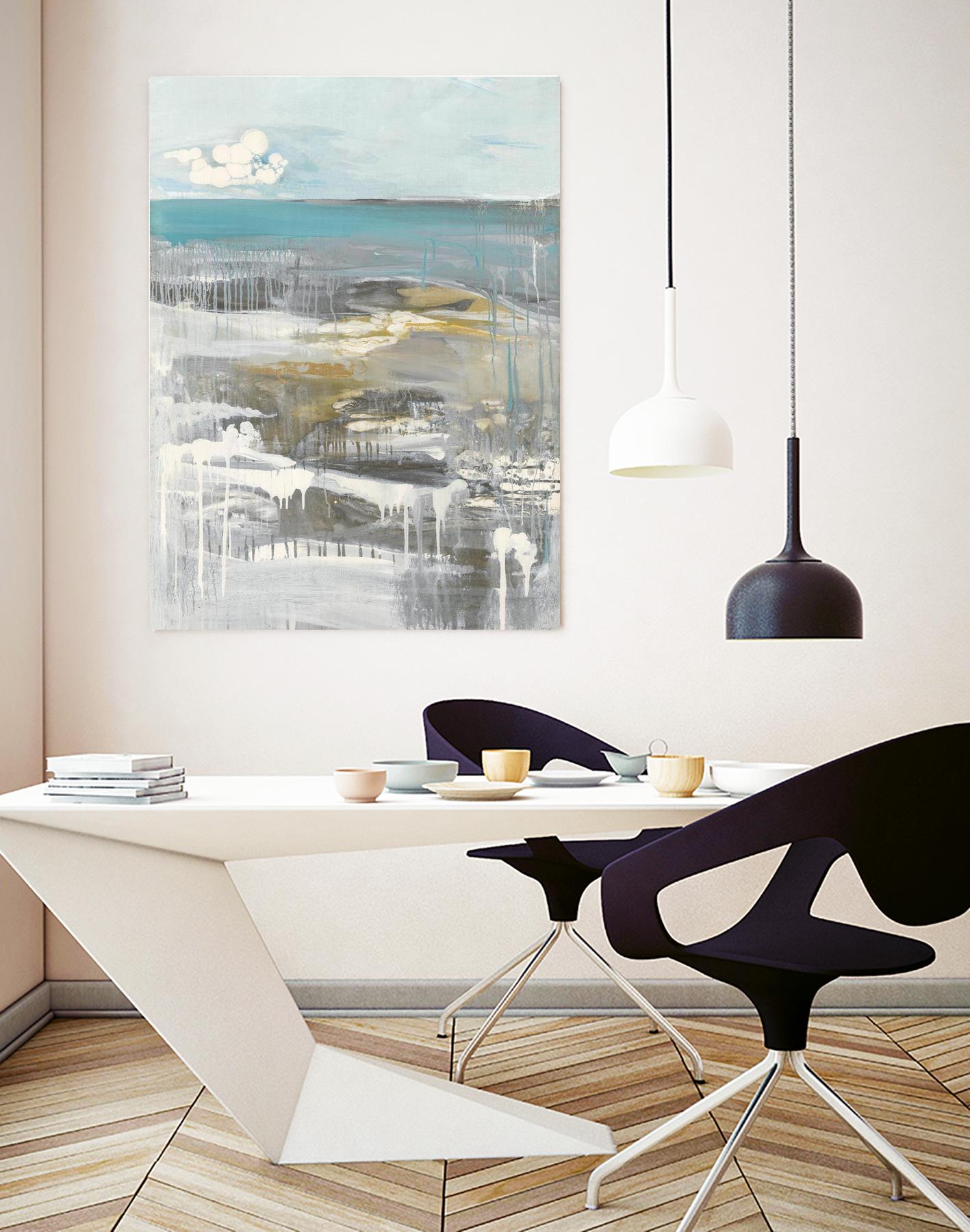 Ocean I by Grace Rowman on GIANT ART - grey abstract