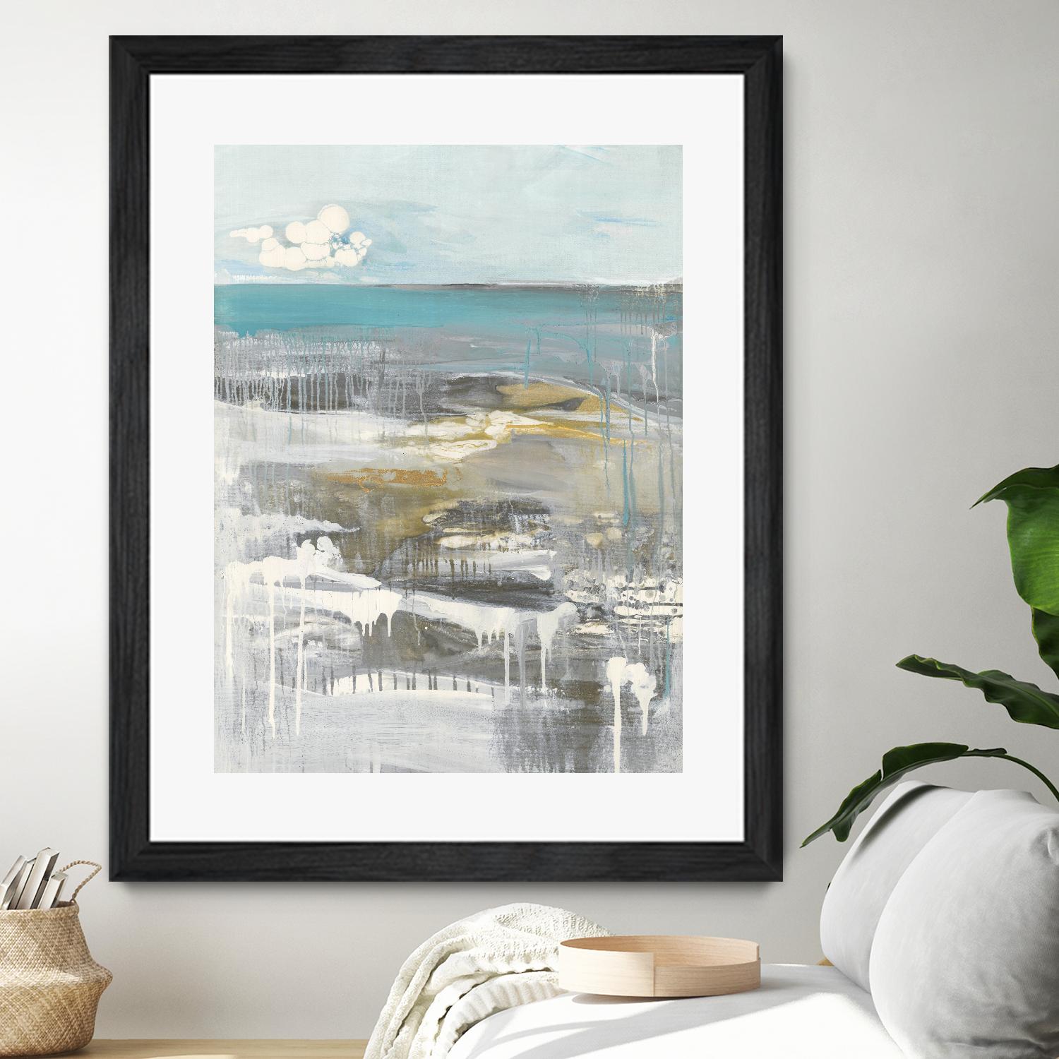 Ocean I by Grace Rowman on GIANT ART - grey abstract