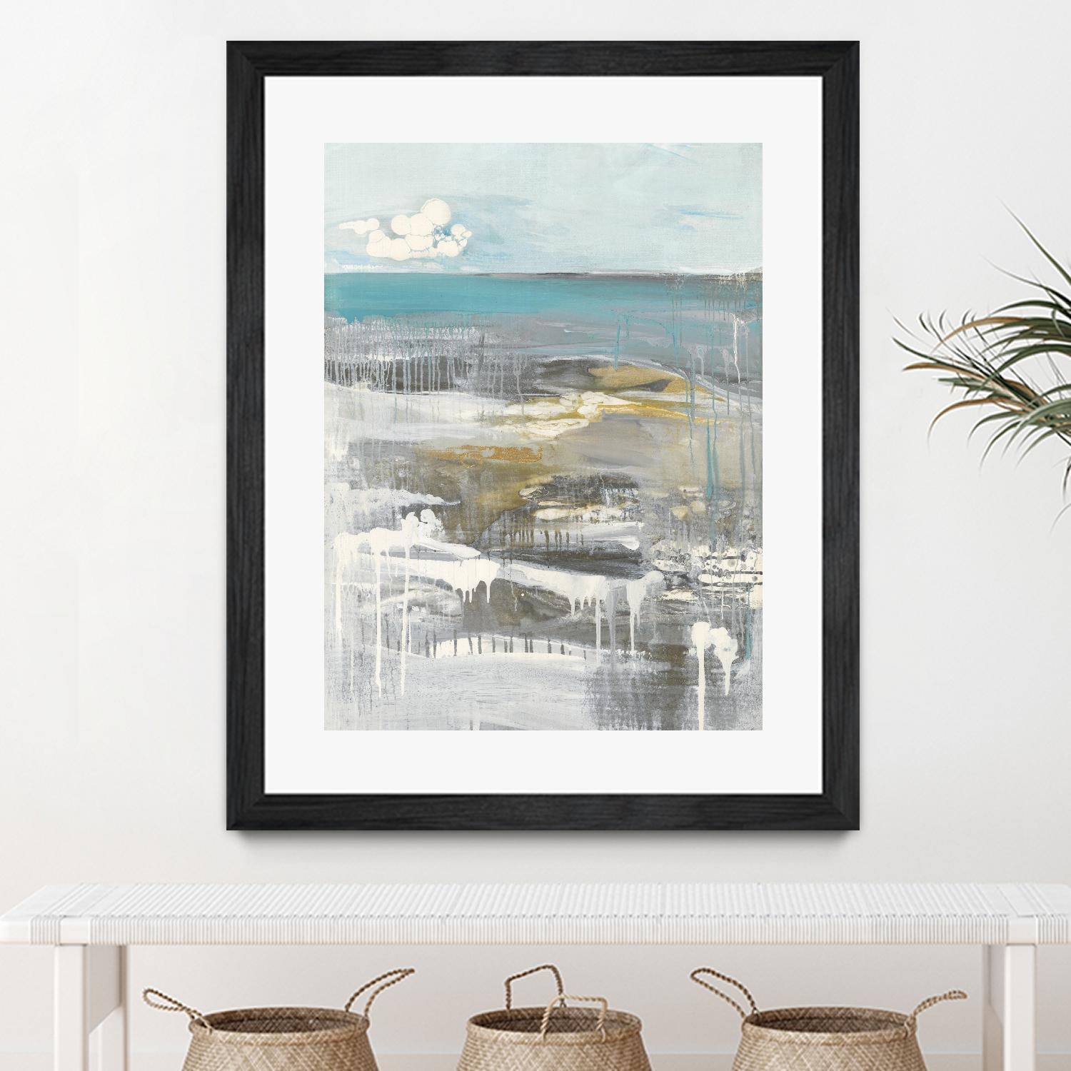 Ocean I by Grace Rowman on GIANT ART - grey abstract