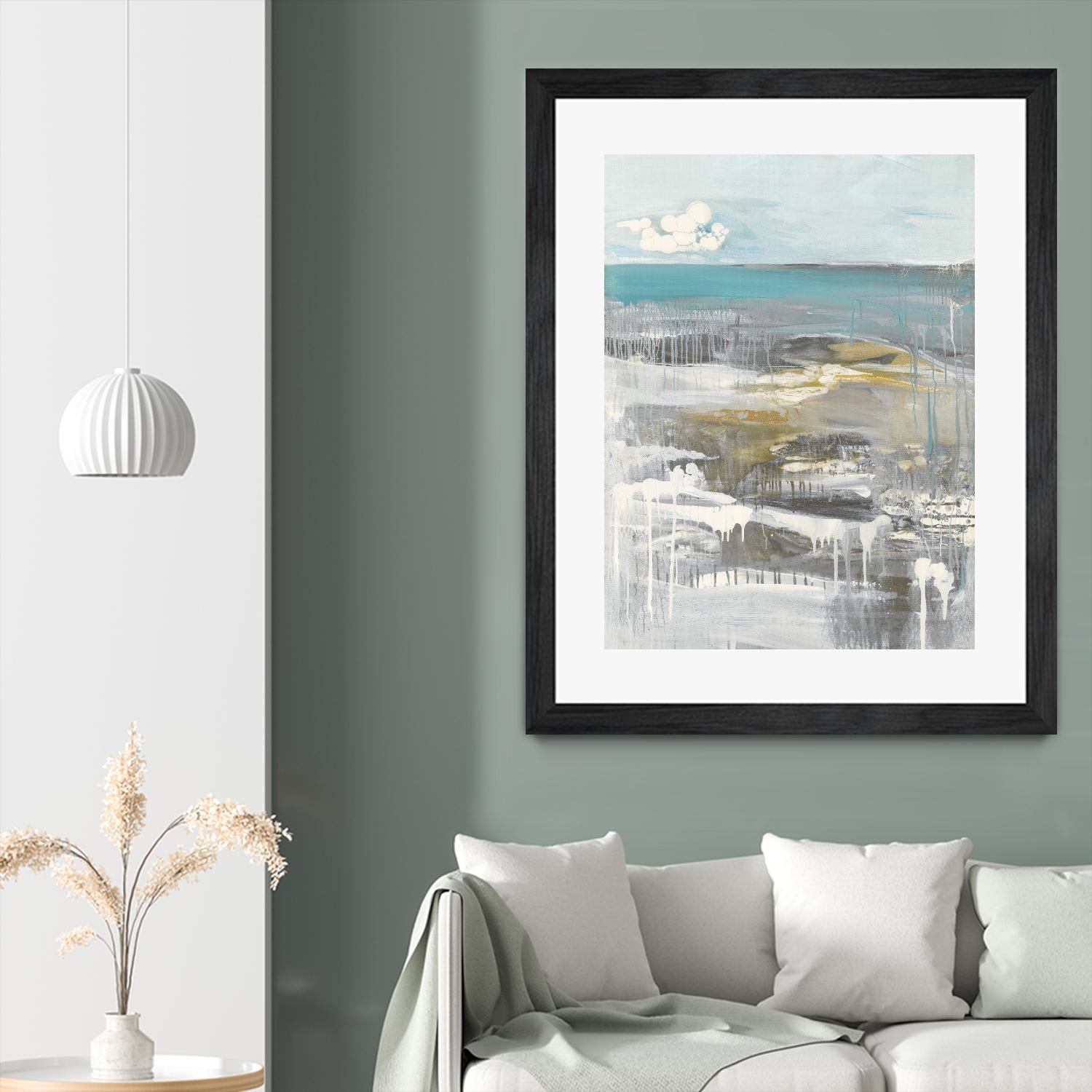 Ocean I by Grace Rowman on GIANT ART - grey abstract