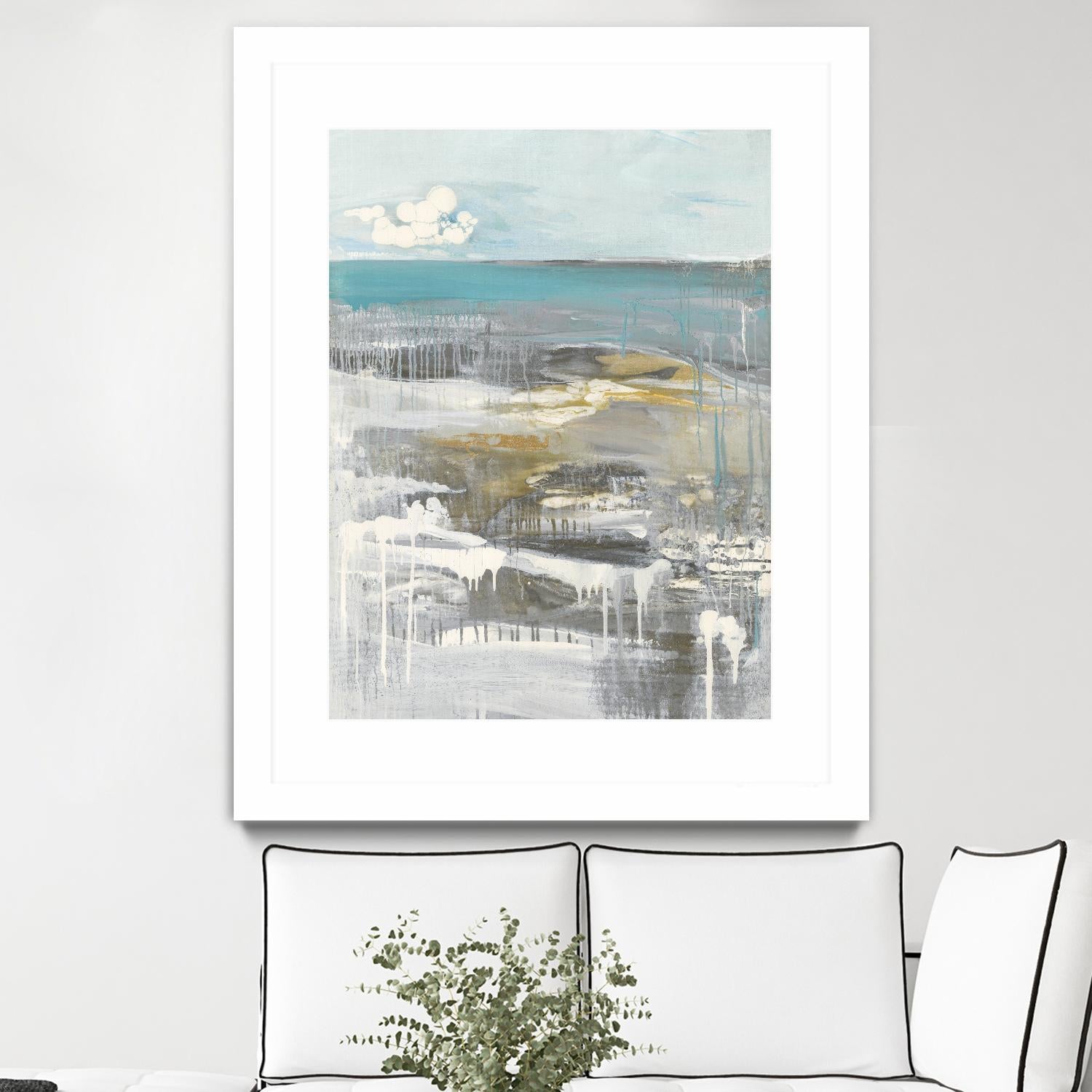 Ocean I by Grace Rowman on GIANT ART - grey abstract