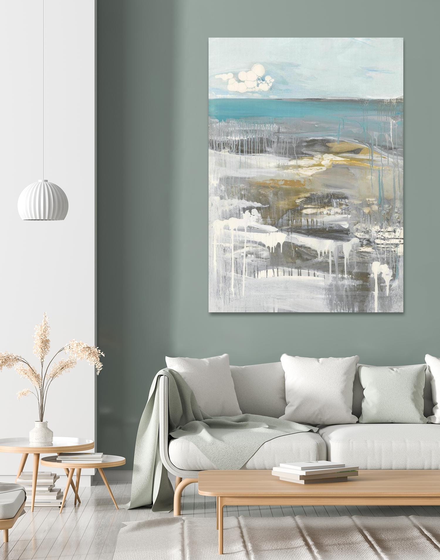 Ocean I by Grace Rowman on GIANT ART - grey abstract