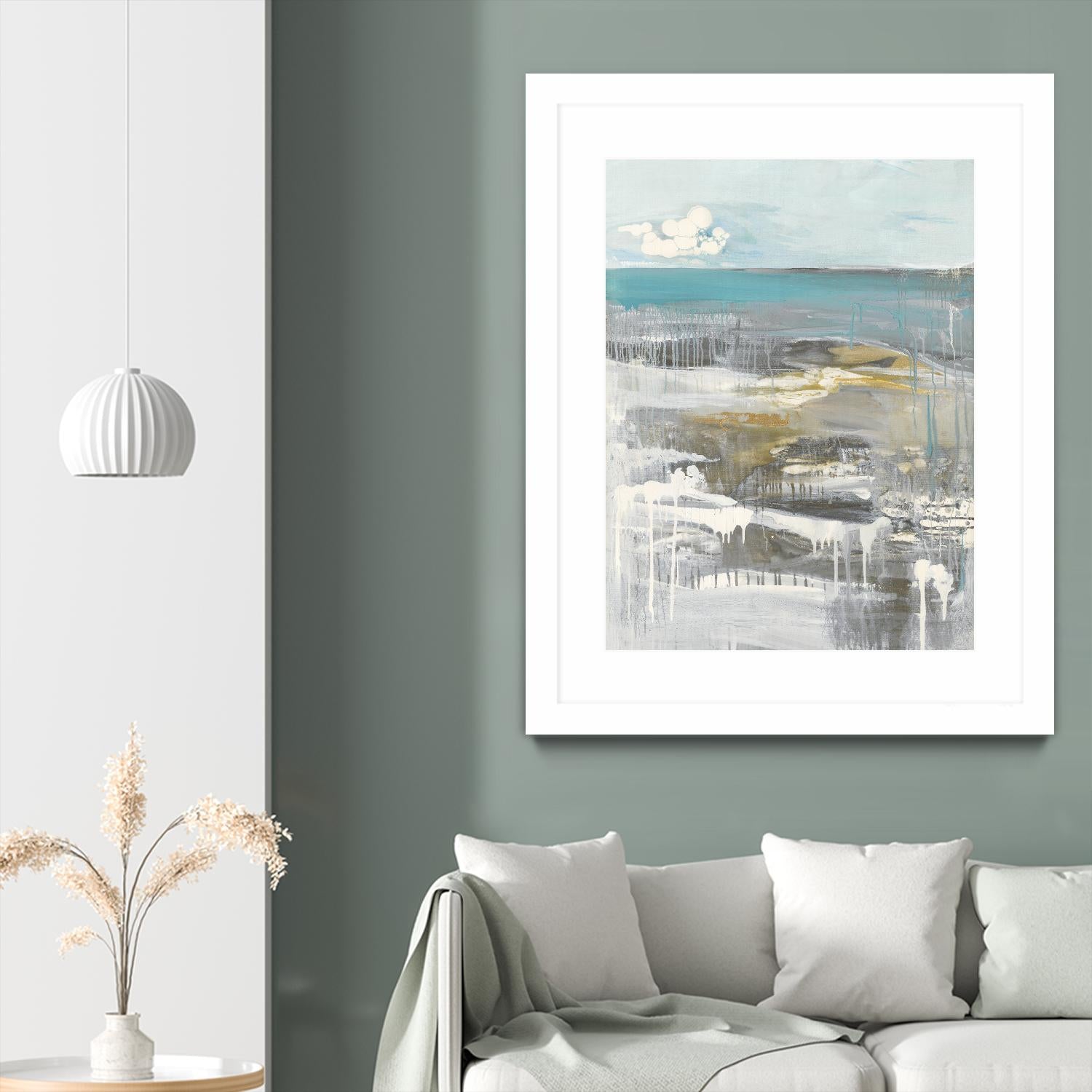 Ocean I by Grace Rowman on GIANT ART - grey abstract