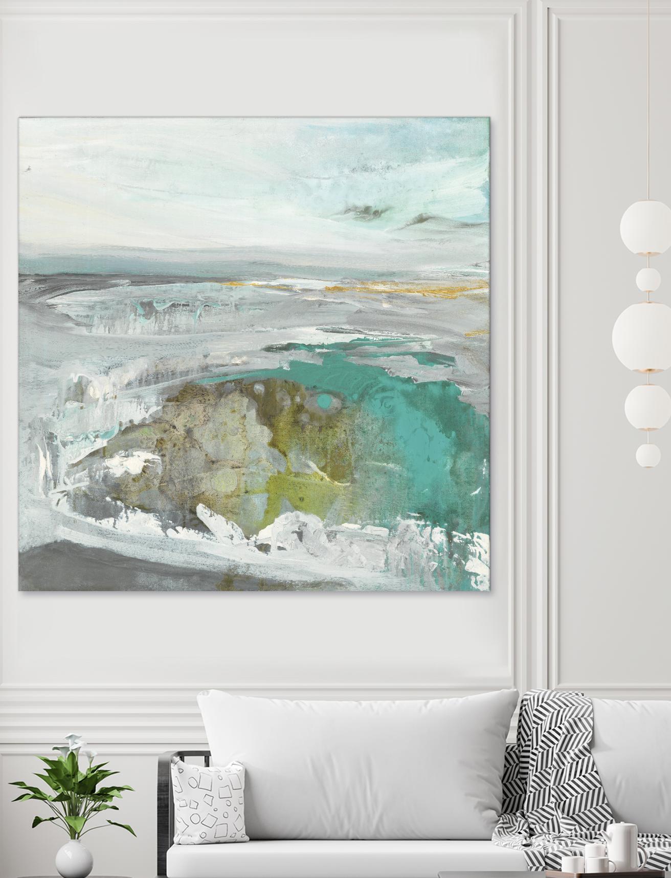 Ocean II by Grace Rowman on GIANT ART - blue abstract