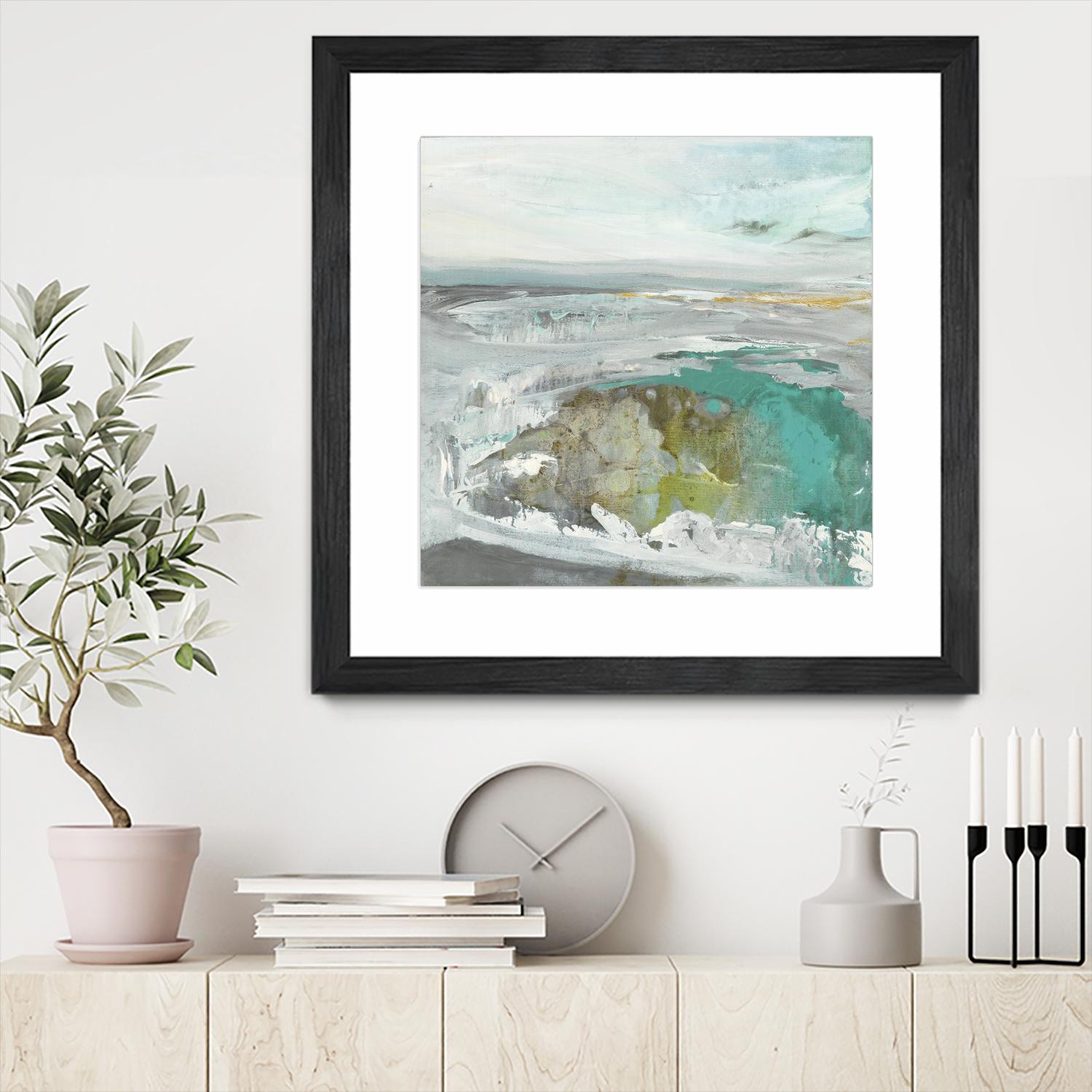 Ocean II by Grace Rowman on GIANT ART - blue abstract