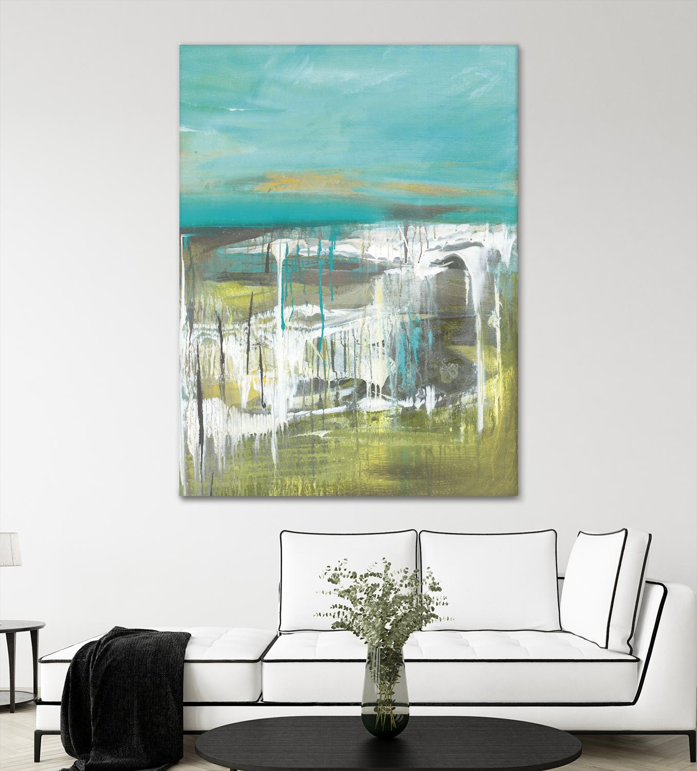 From The Shore I by Grace Rowman on GIANT ART - green abstract