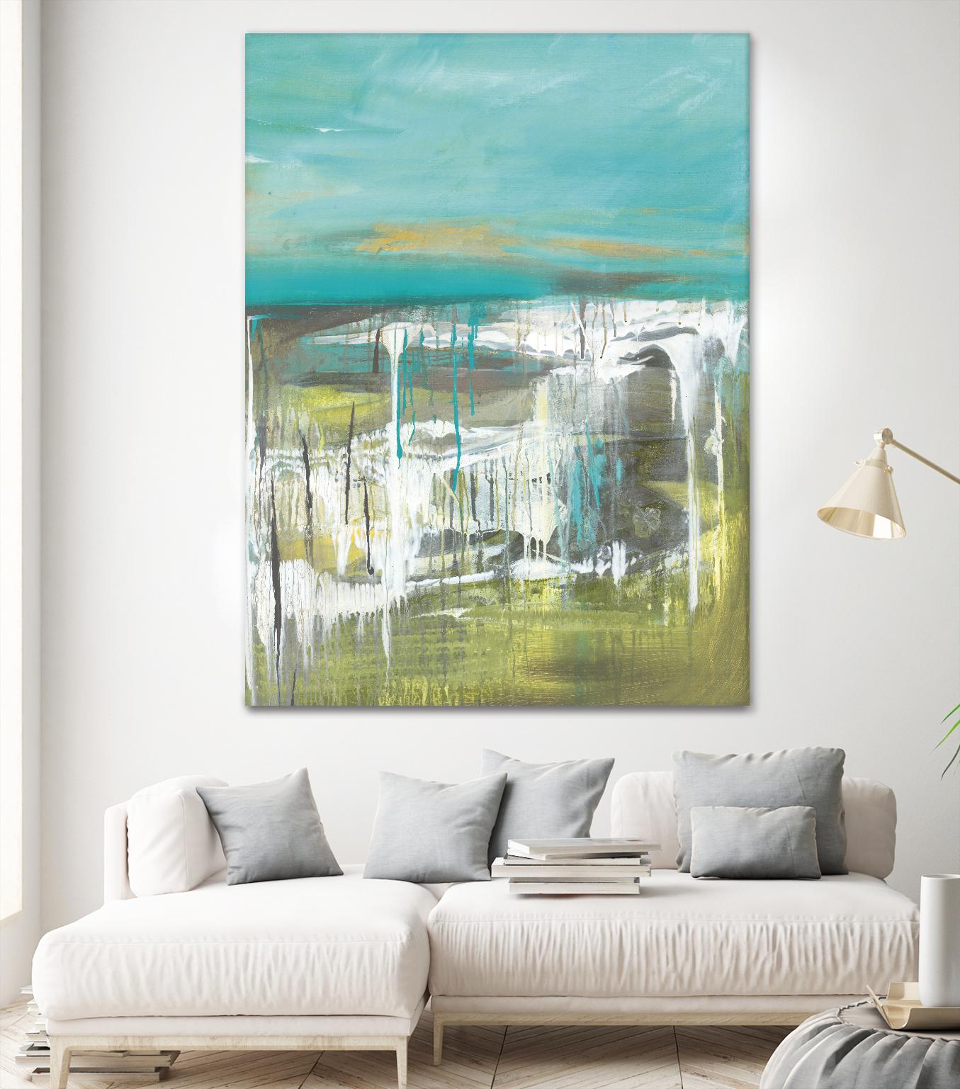 From The Shore I by Grace Rowman on GIANT ART - green abstract