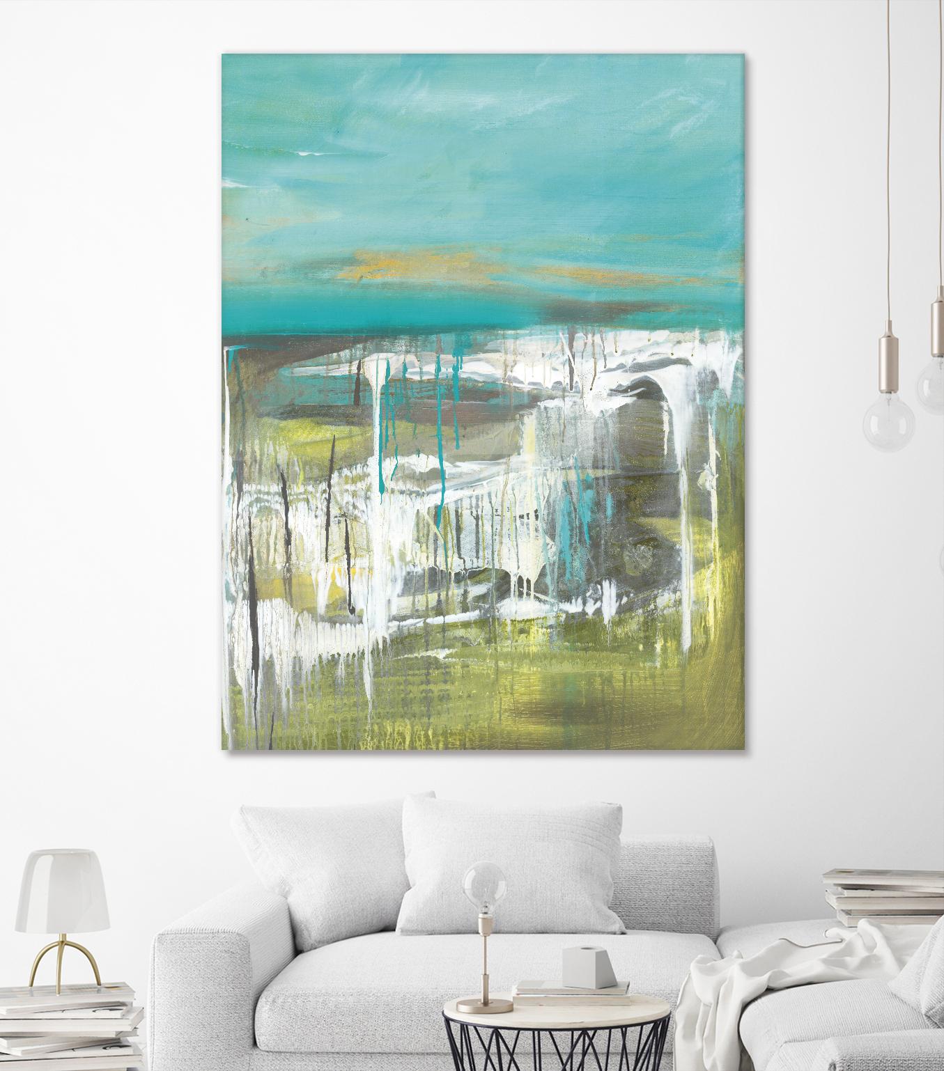 From The Shore I by Grace Rowman on GIANT ART - green abstract
