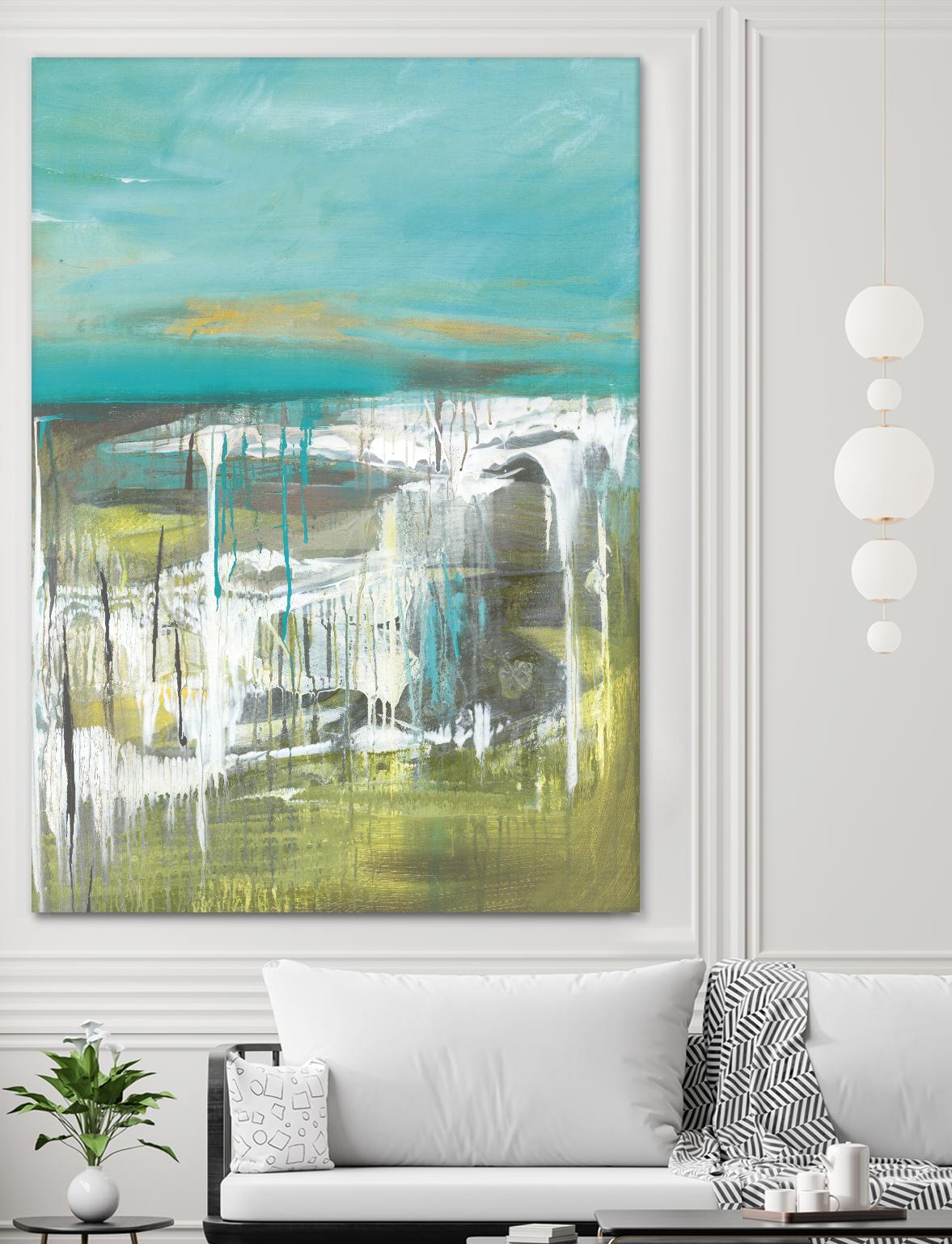 From The Shore I by Grace Rowman on GIANT ART - green abstract