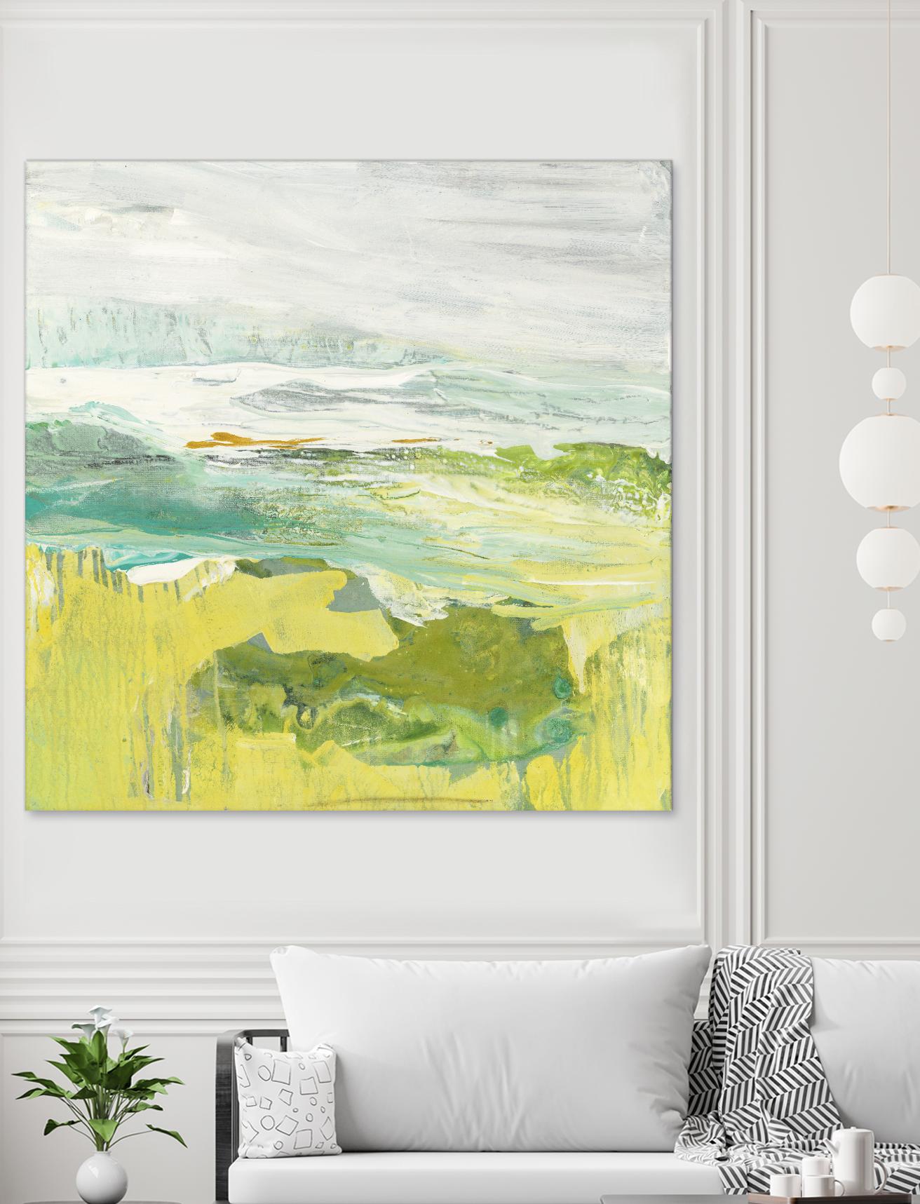 From The Shore II by Grace Rowman on GIANT ART - yellow abstract