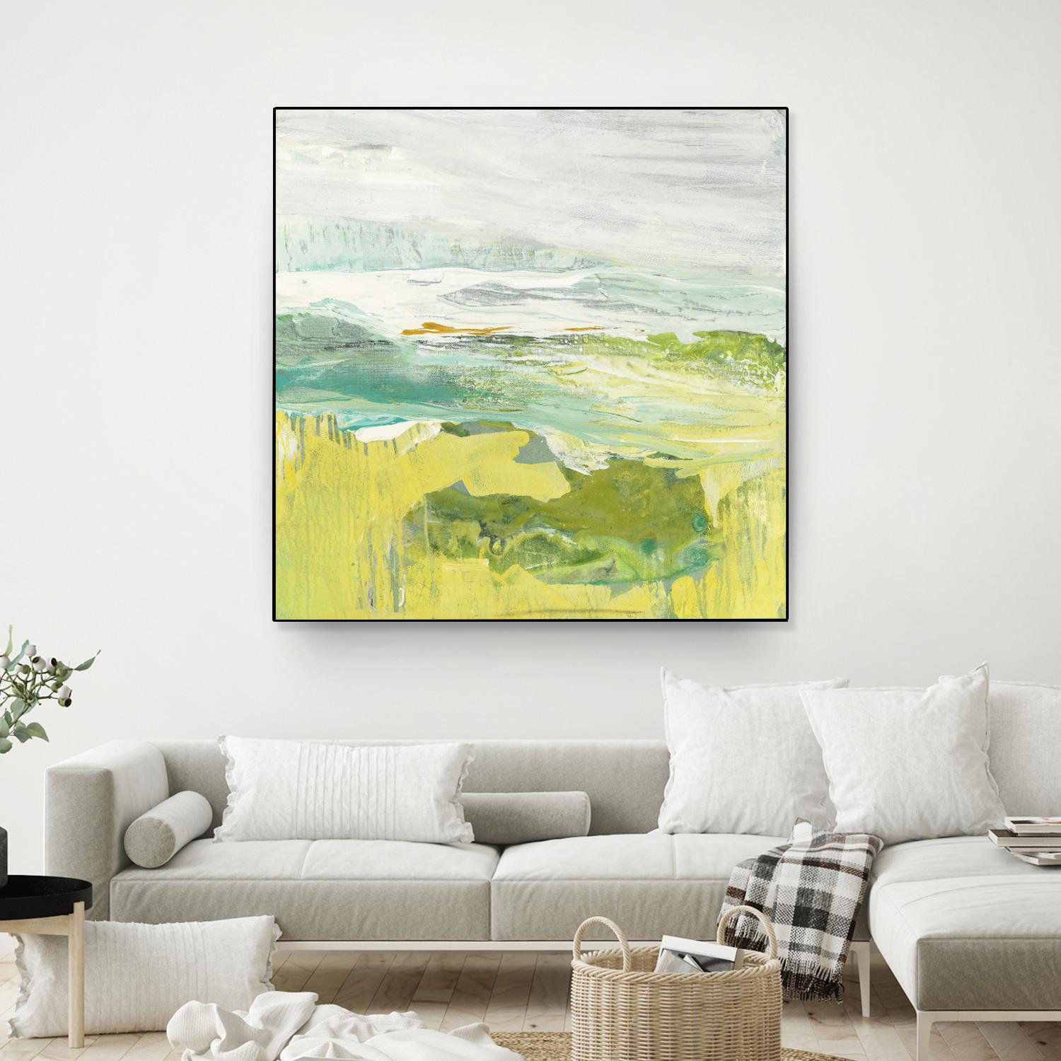 From The Shore II by Grace Rowman on GIANT ART - yellow abstract