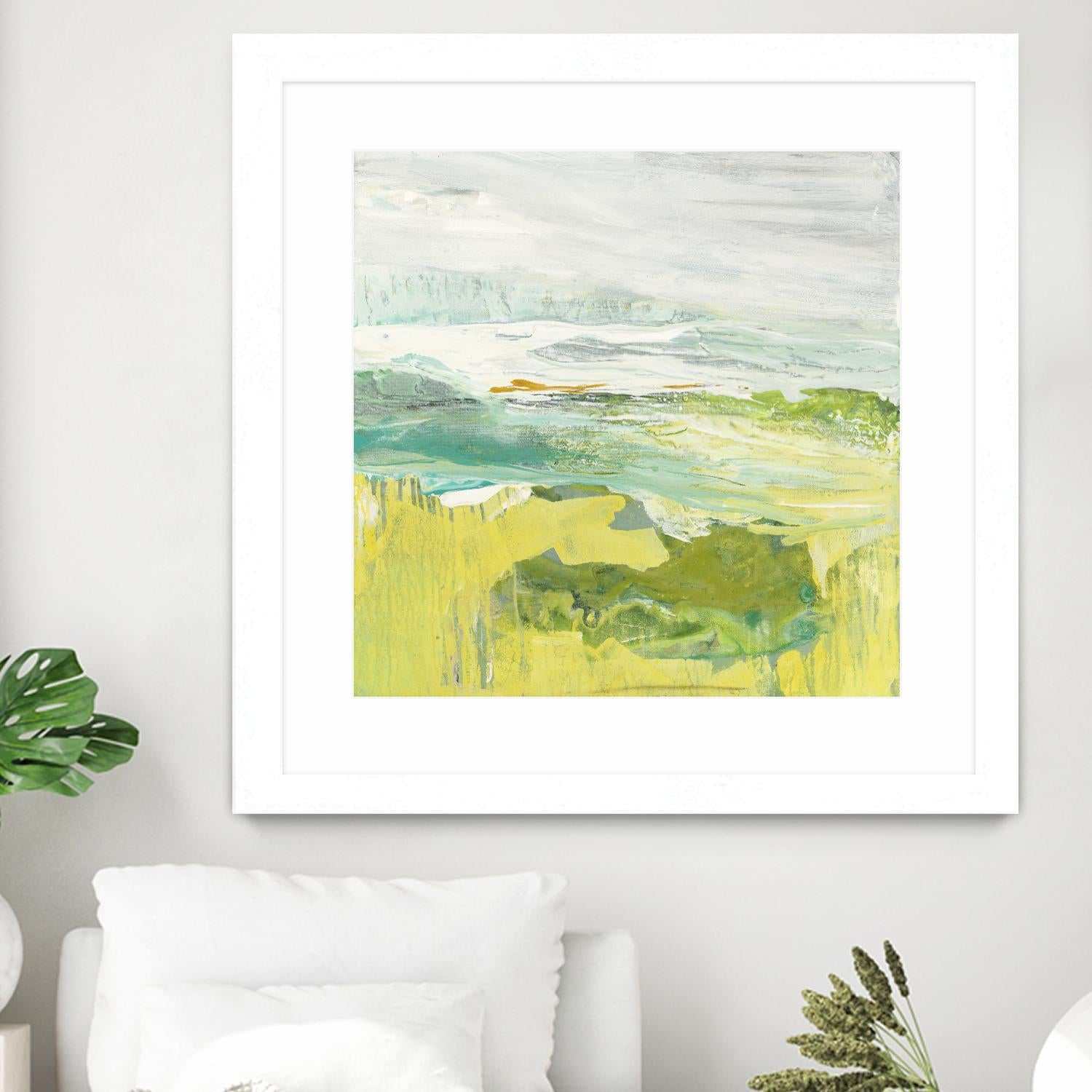 From The Shore II by Grace Rowman on GIANT ART - yellow abstract
