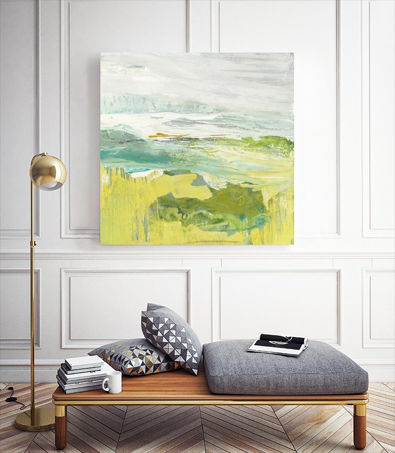 From The Shore II by Grace Rowman on GIANT ART - yellow abstract