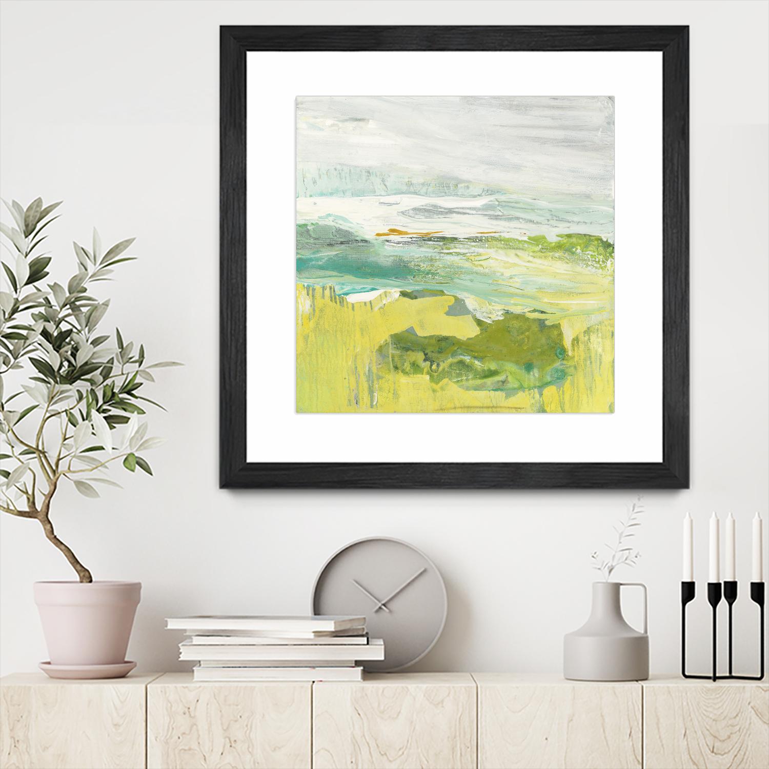 From The Shore II by Grace Rowman on GIANT ART - yellow abstract