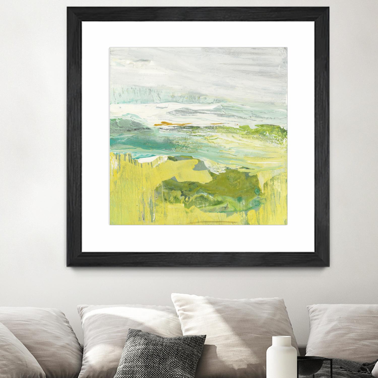 From The Shore II by Grace Rowman on GIANT ART - yellow abstract