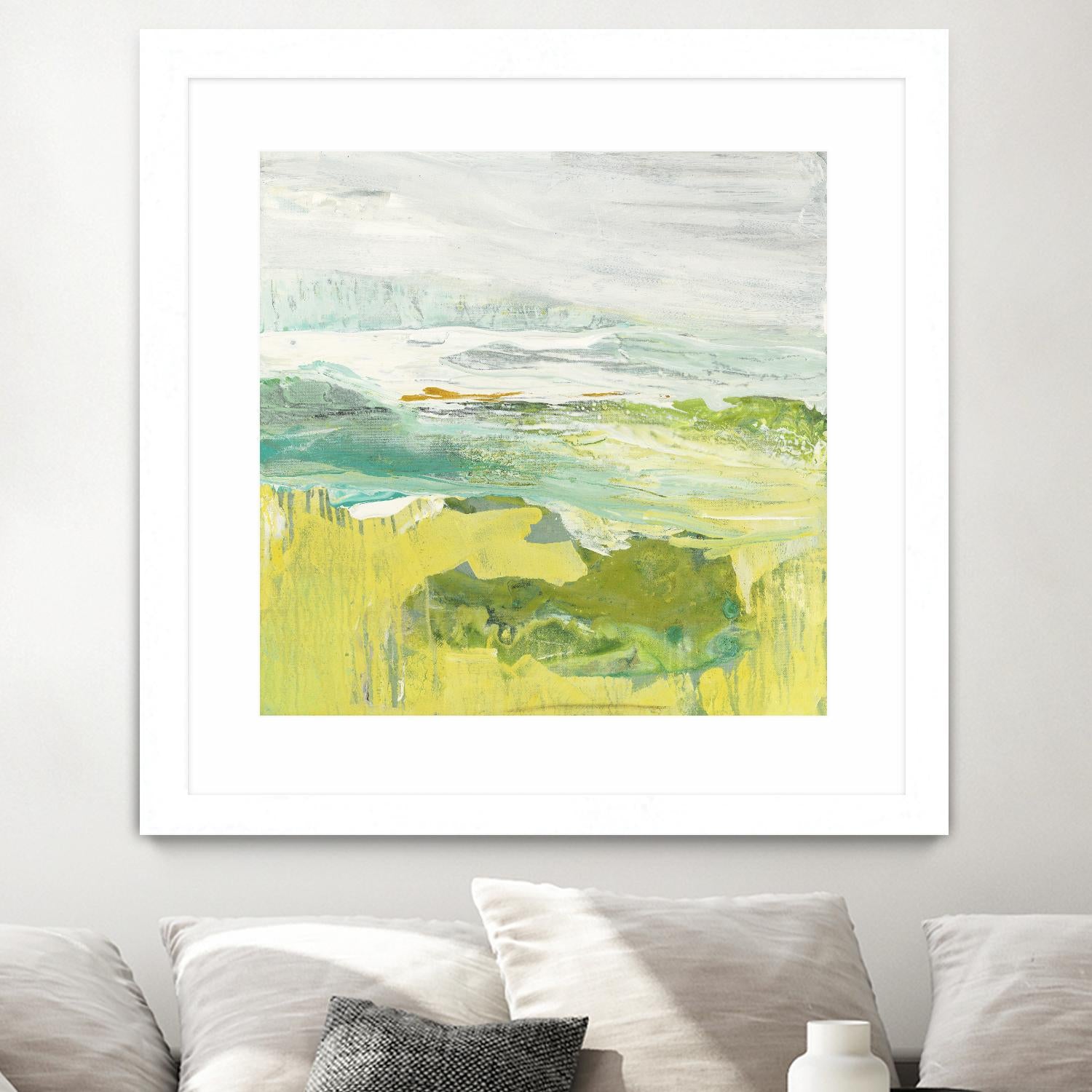 From The Shore II by Grace Rowman on GIANT ART - yellow abstract