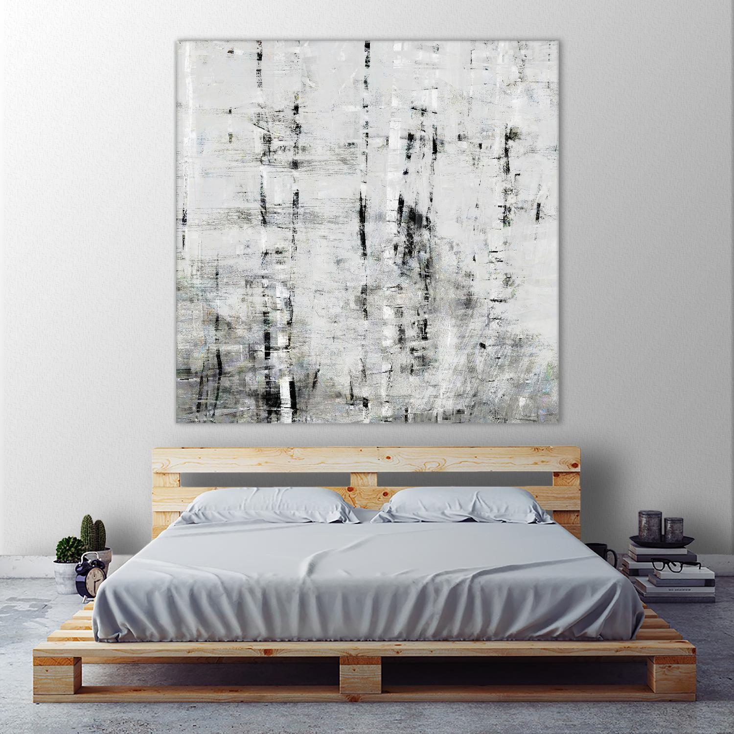 Birch Perspective II by John Bingham on GIANT ART - grey Abstract