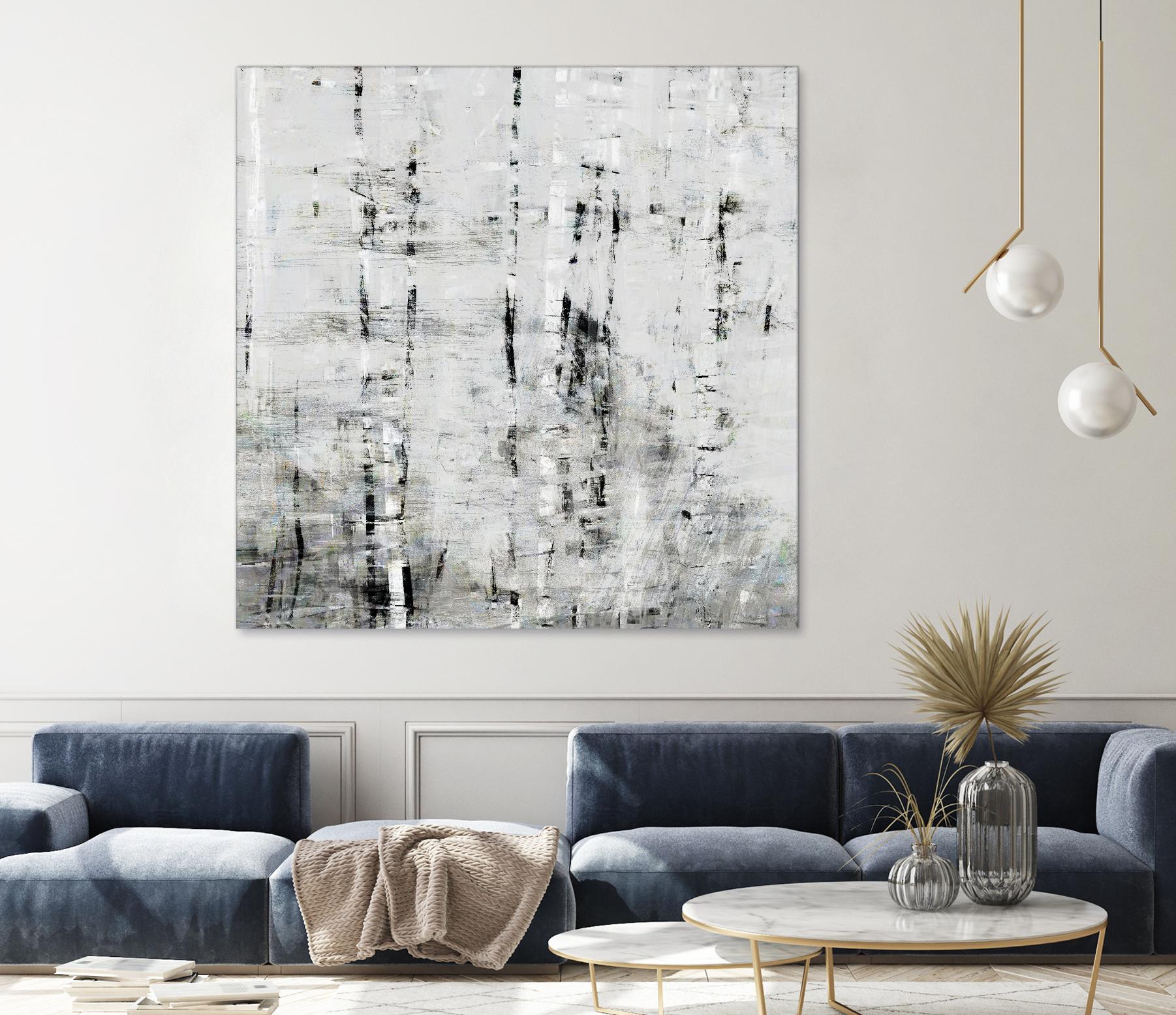 Birch Perspective II by John Bingham on GIANT ART - grey Abstract