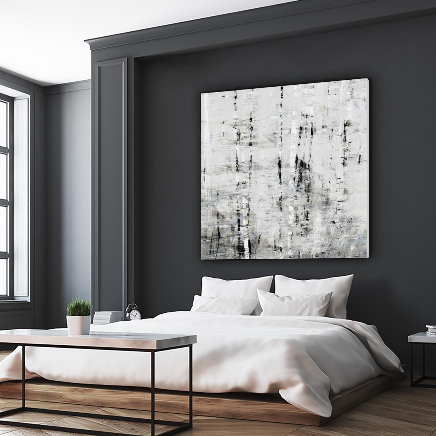 Birch Perspective II by John Bingham on GIANT ART - grey Abstract