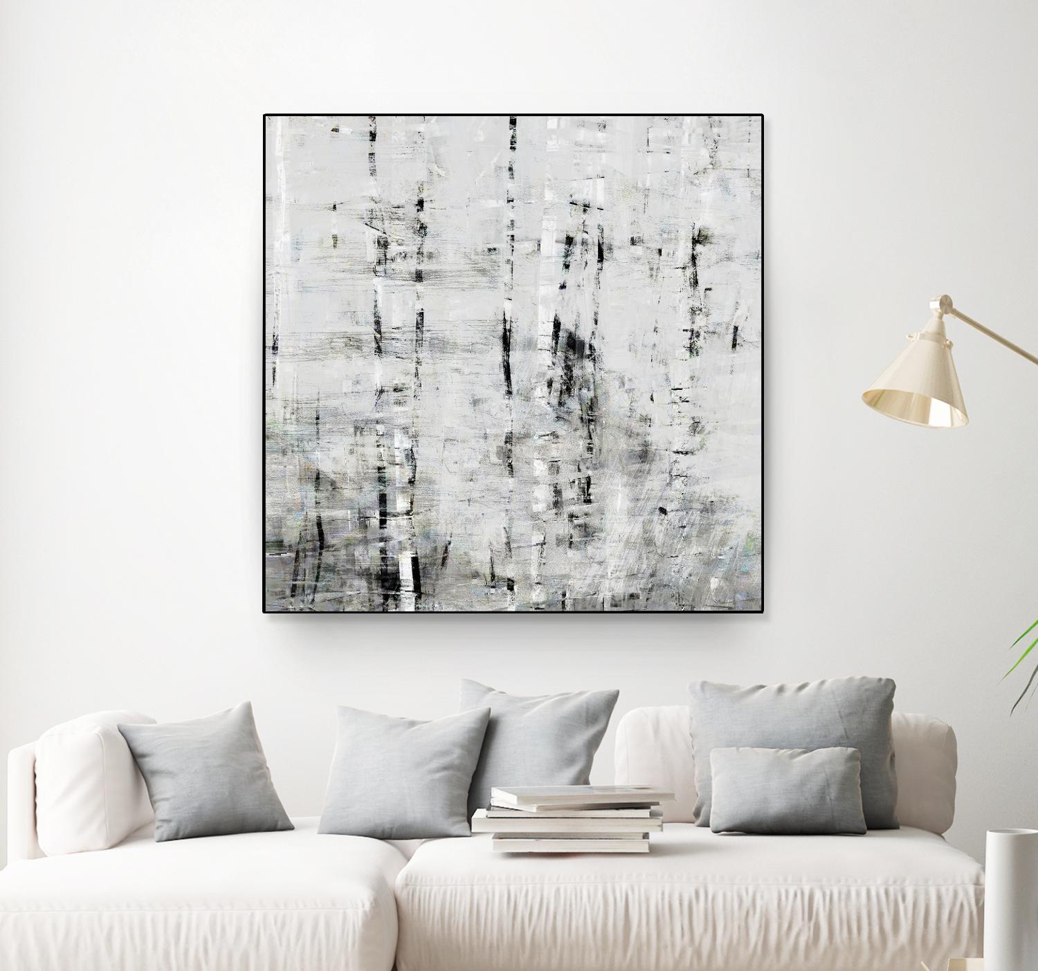 Birch Perspective II by John Bingham on GIANT ART - grey Abstract