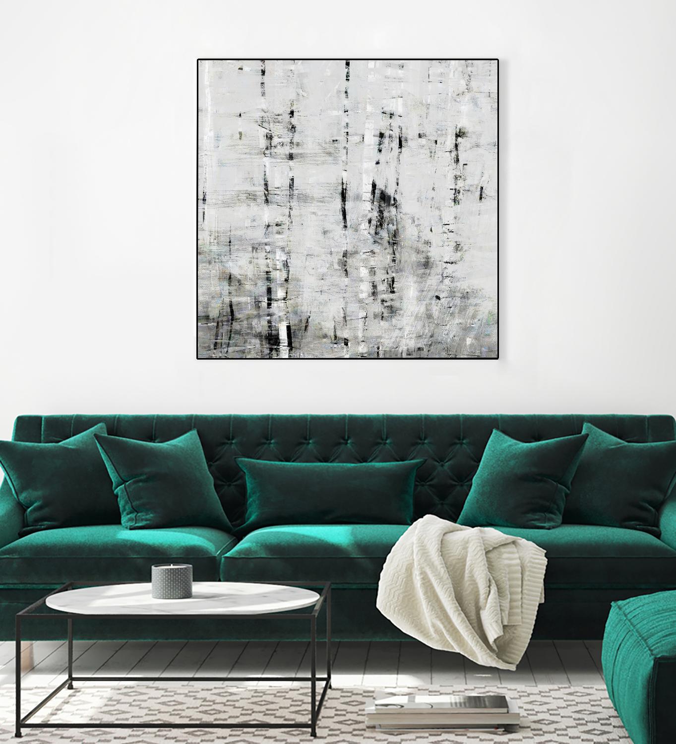 Birch Perspective II by John Bingham on GIANT ART - grey Abstract