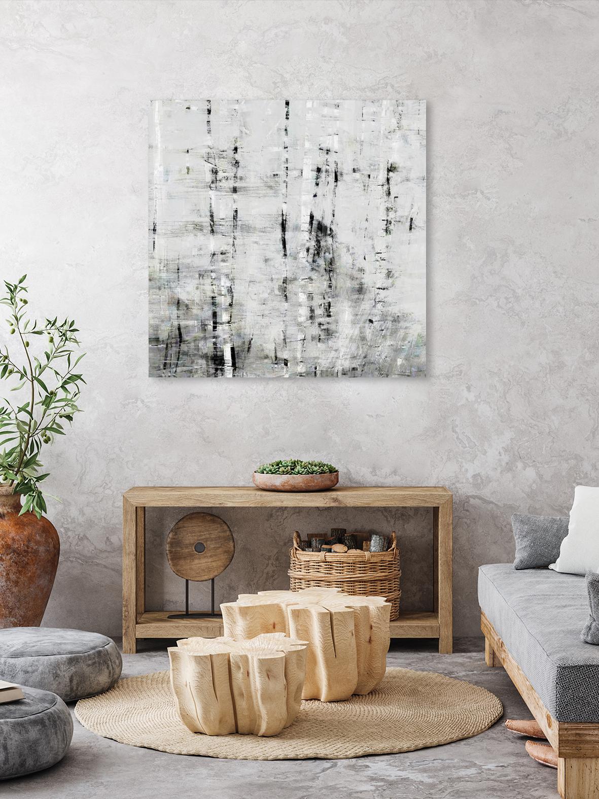 Birch Perspective II by John Bingham on GIANT ART - grey Abstract