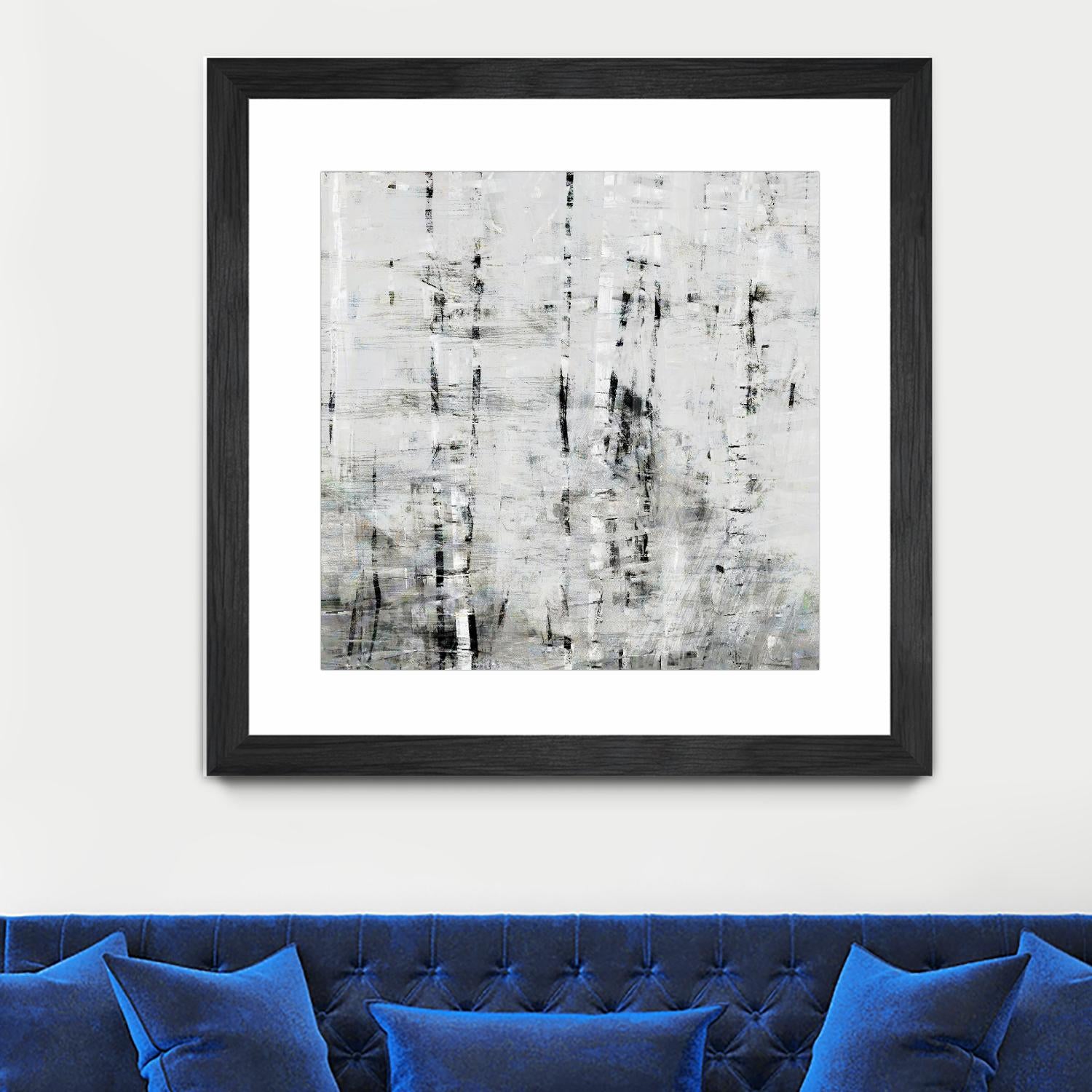Birch Perspective II by John Bingham on GIANT ART - grey Abstract