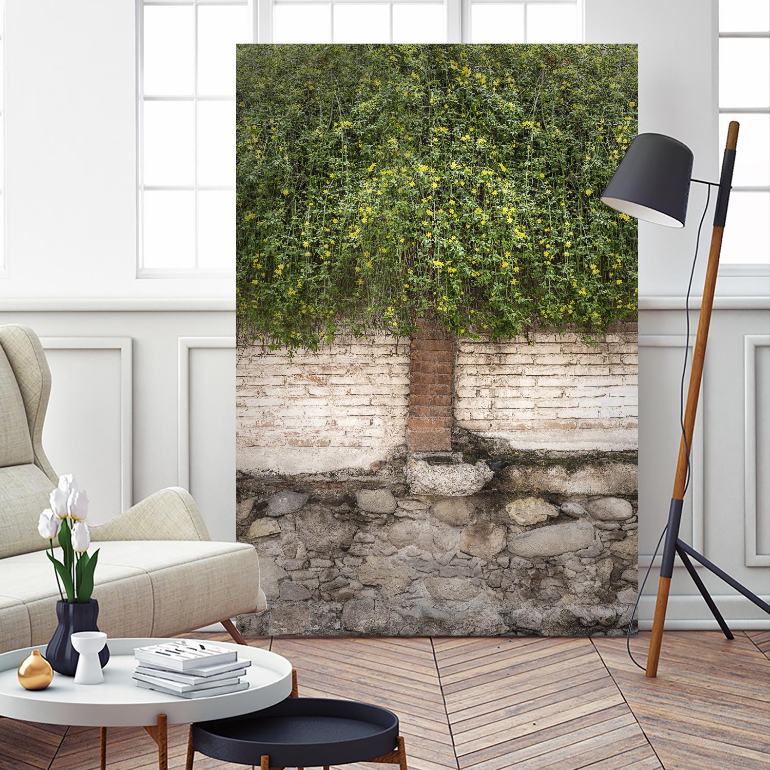 Stairway to Green by John Bingham on GIANT ART - grey city scene