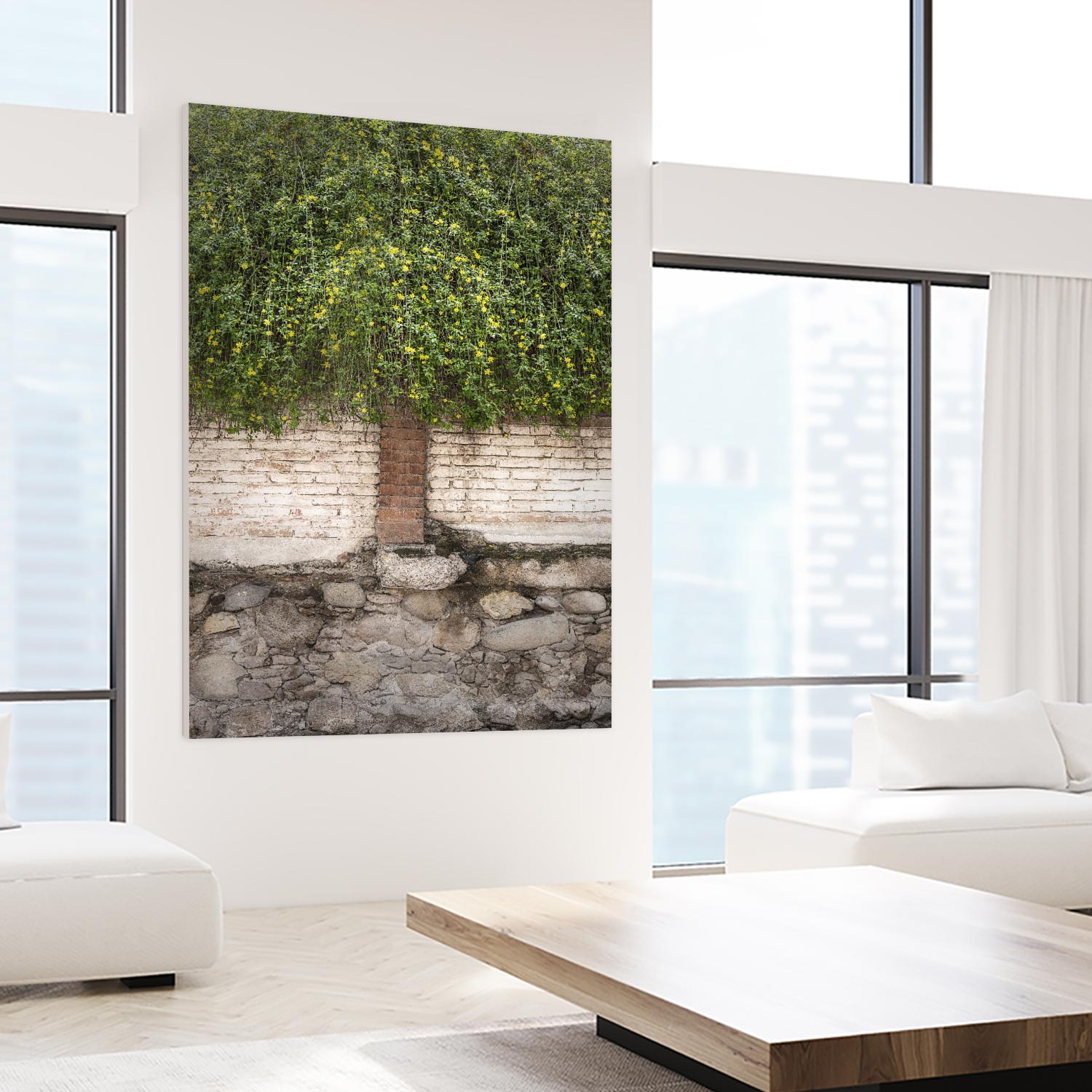 Stairway to Green by John Bingham on GIANT ART - grey city scene