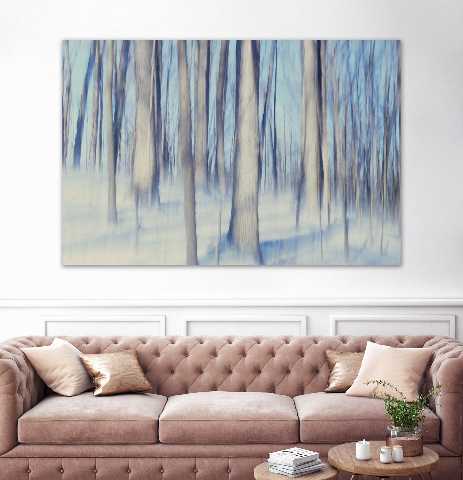 Flurries by Brian Kuritz on GIANT ART - blue trees